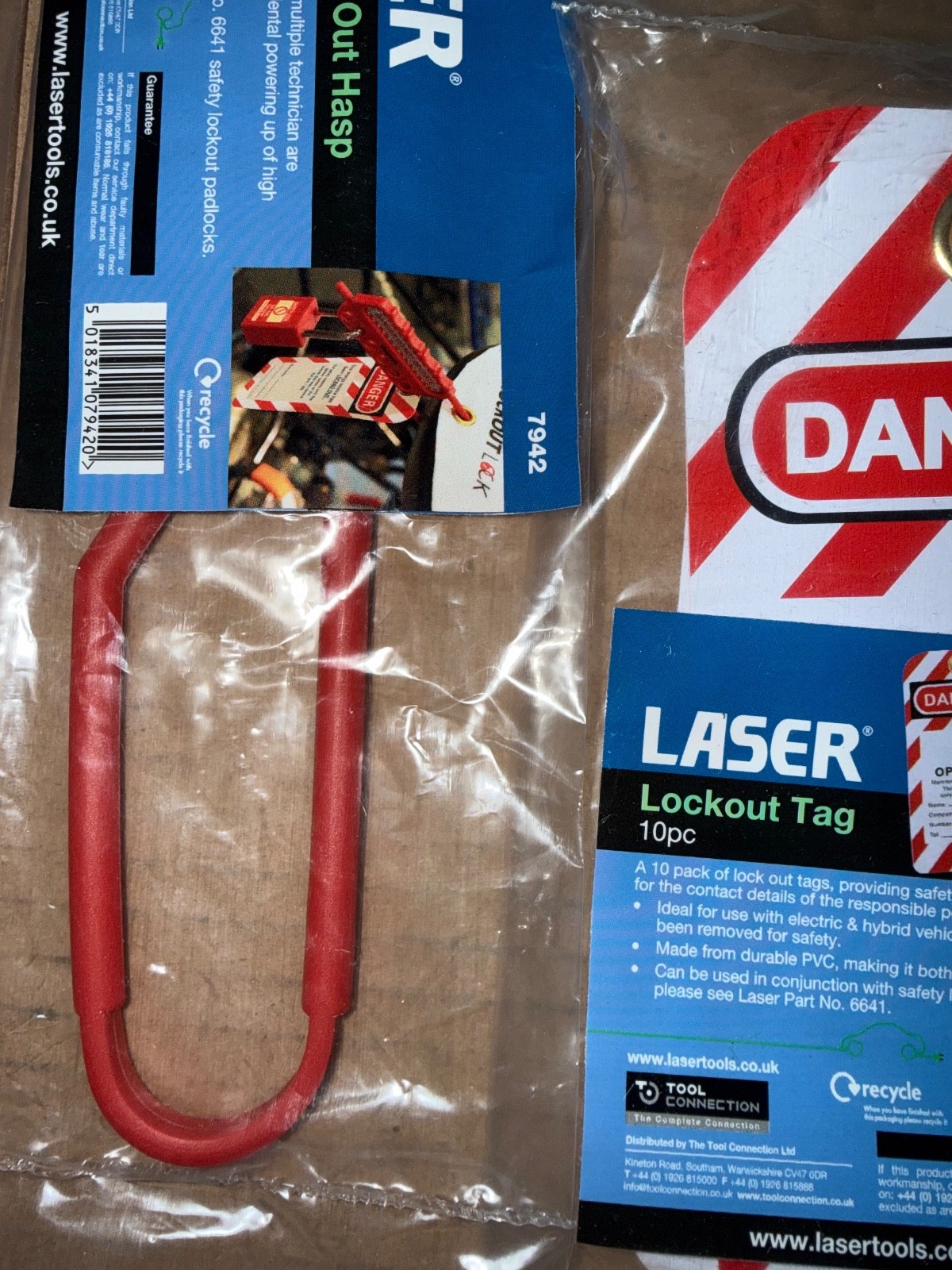 Laser 8155 Master Lockout Tagout Kit Wall Mount Safety Padlock Station VAT inc