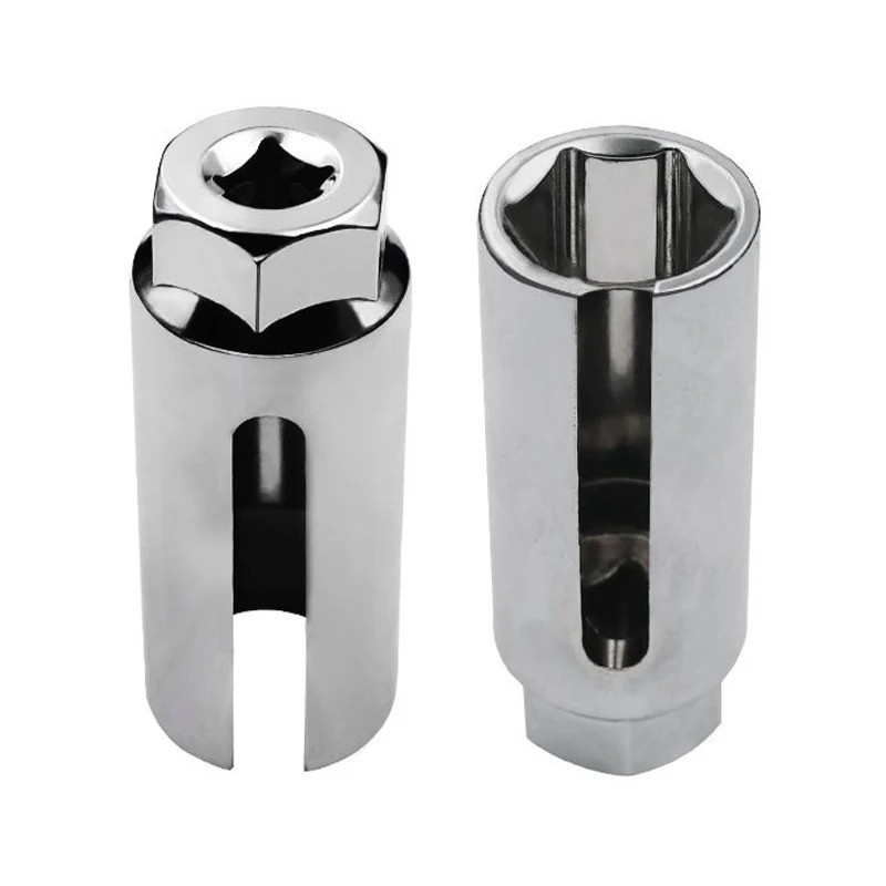5Pc Auto Oxygen Sensor Thread Chaser Socket Vacuum Tool Remover Installer Set