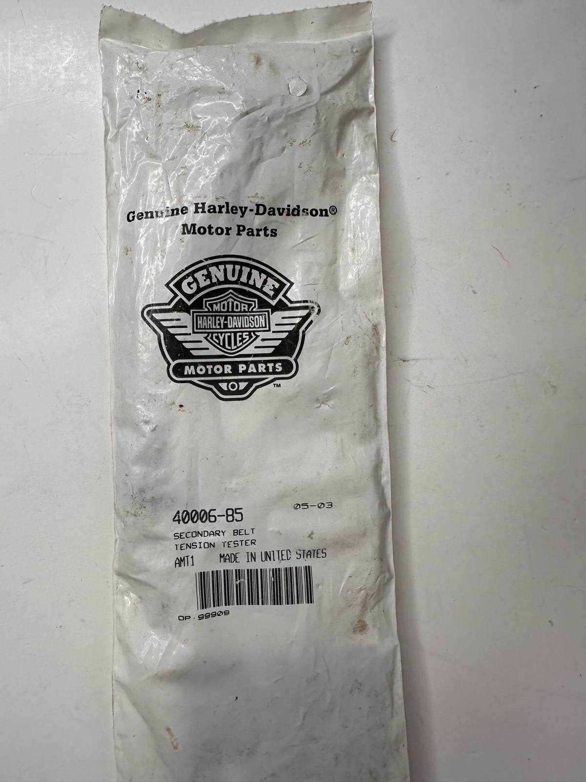 Harley-Davidson 40006-85 Secondary Belt Tension Tester Gauge Tool Motorcycle USA