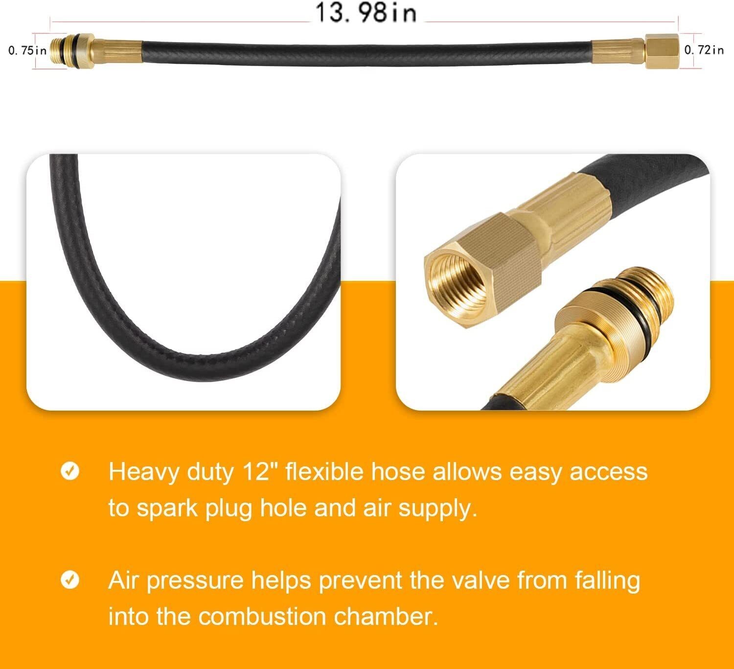 19700 Air Operated Valve Spring Holder 12″ Flexible Hose Power Hose Tool Holding