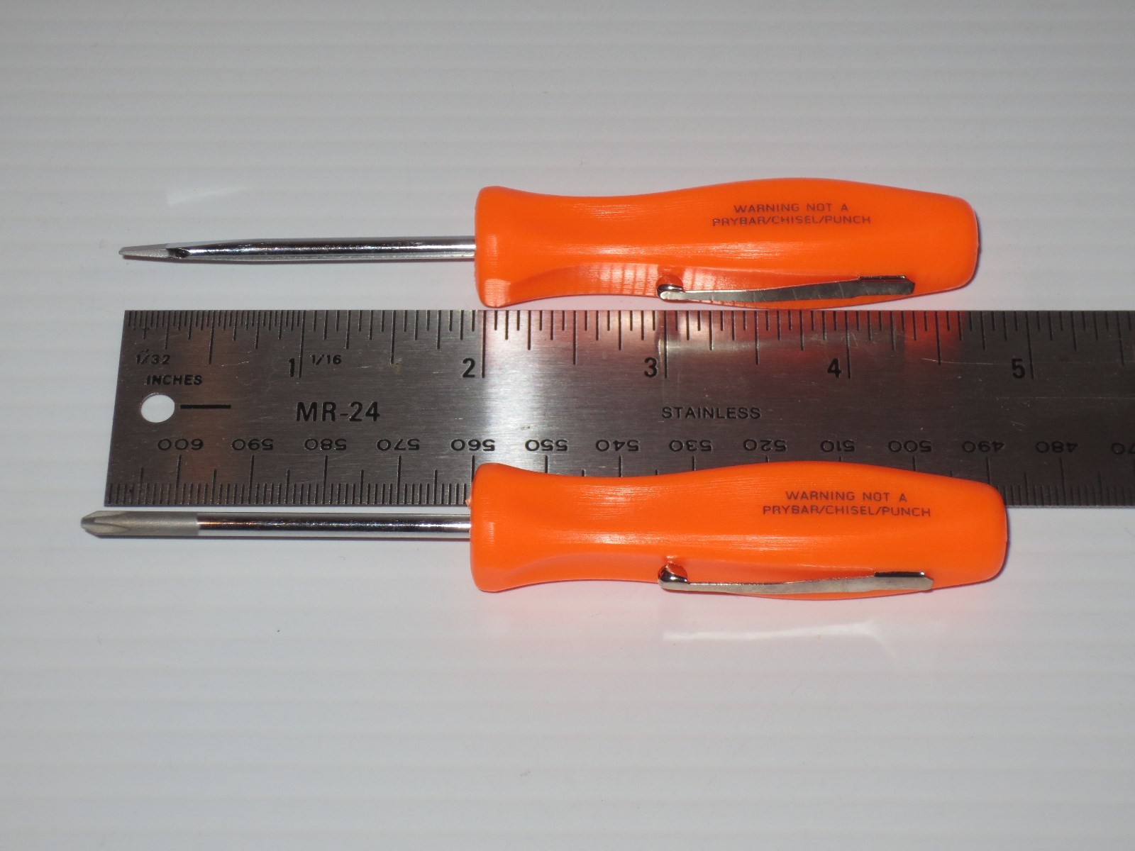 NEW Snap On Pocket Screwdrivers, SET, Orange, Mini Phillips & Flat Blade ~ NEW!