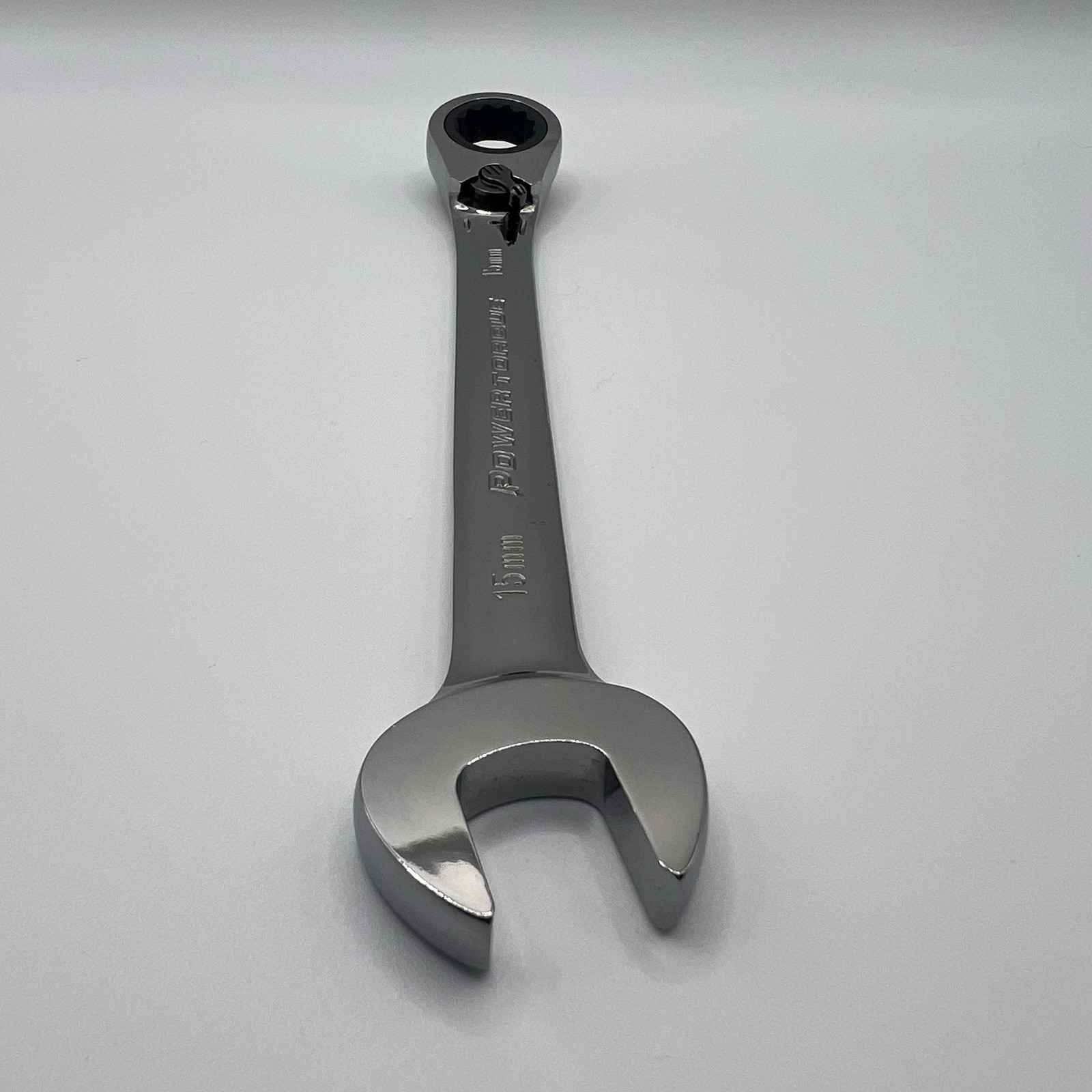 Power Torque 15mm Reversible Ratcheting Combination Wrench 12 Pt Metric GM6578