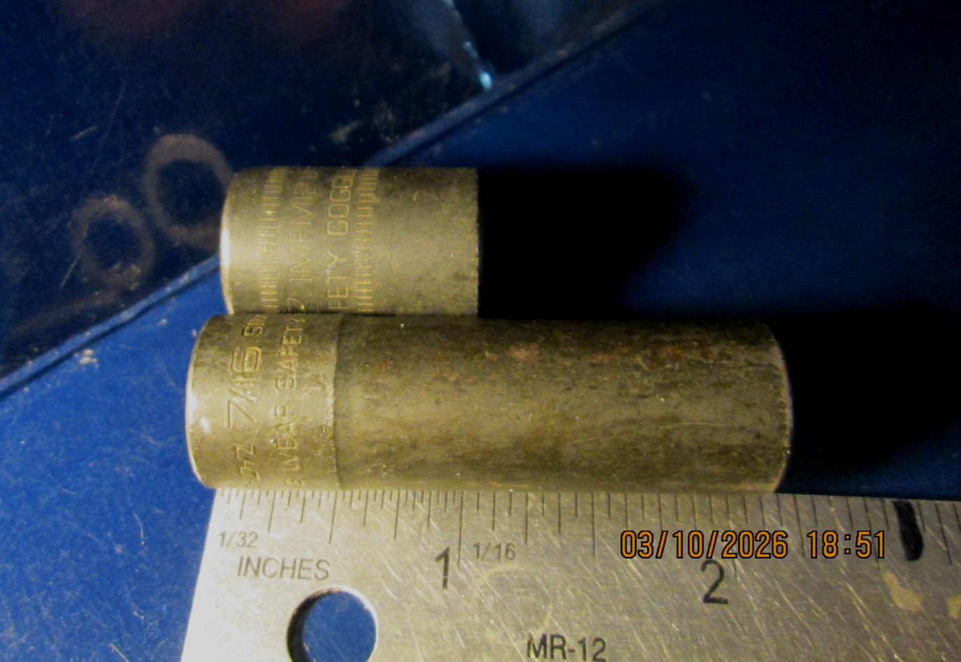 Snap-on Tools Sockets 3/8” Drive 12mm & 7/16» Both 6 Point Impact Look Unused