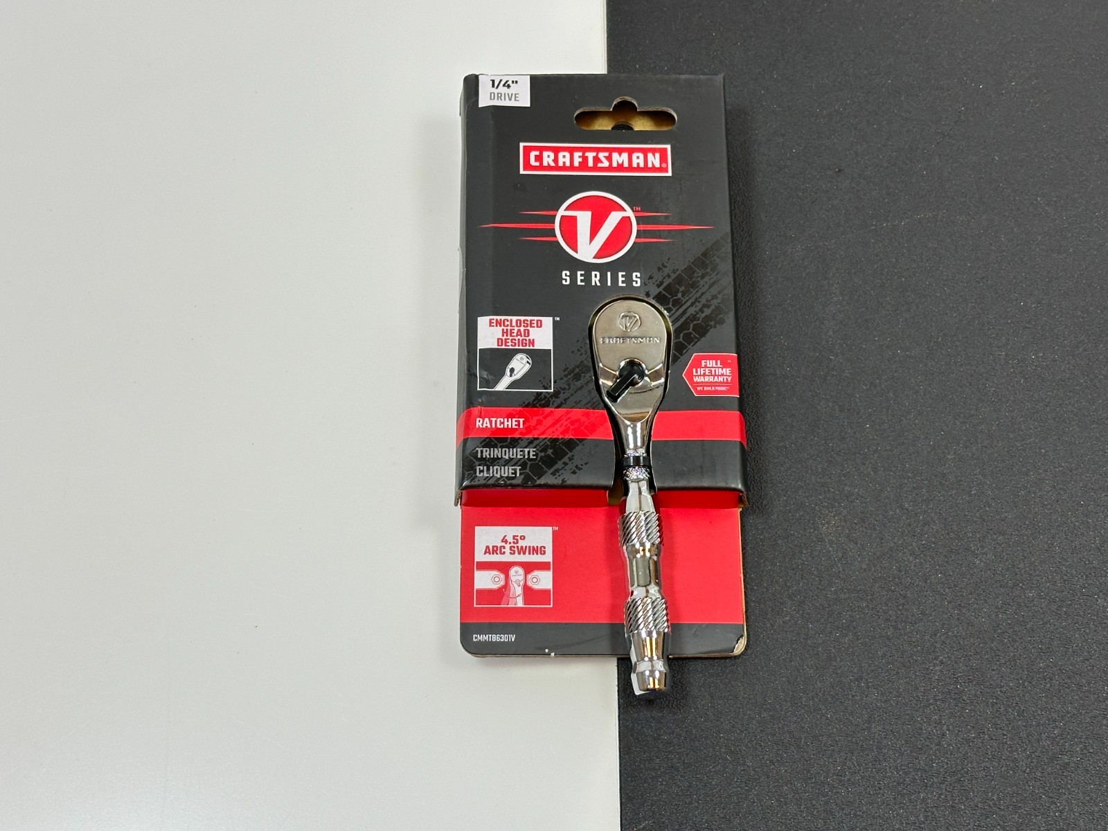 NEW Craftsman V-Series CMMT86301V Stubby 1/4” Drive Chrome Ratchet
