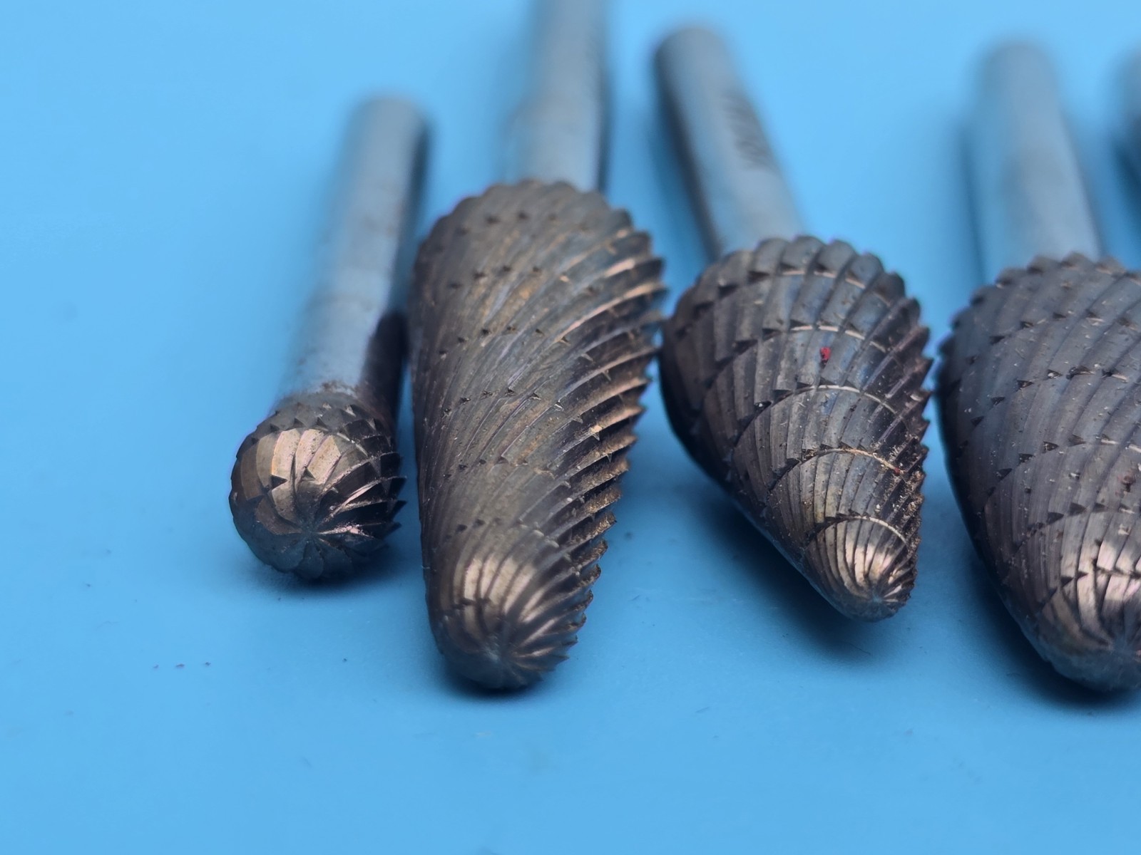 Snap-on. VWB80OC 8 Piece SOLID CARBIDE BURR SET Used Very Good Condition