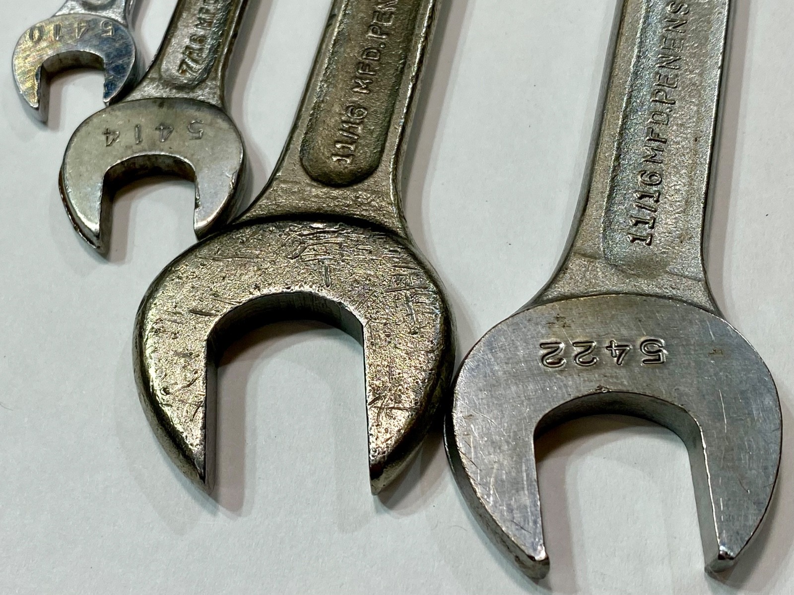 Vintage Penens 4 pc. Open-End Wrench Lot, Made In USA