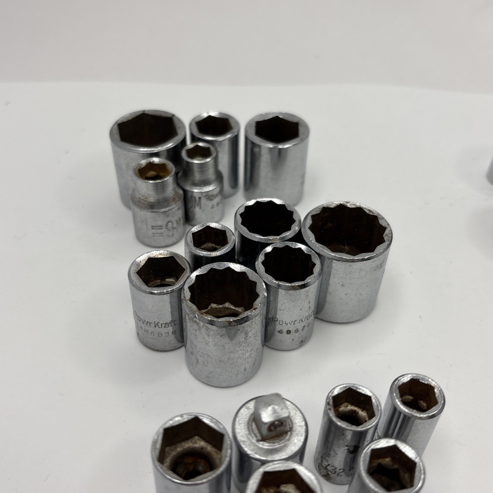 Lot of 100 + USA Assorted Sockets SAE & Metric Mixed Brands Various Drives READ