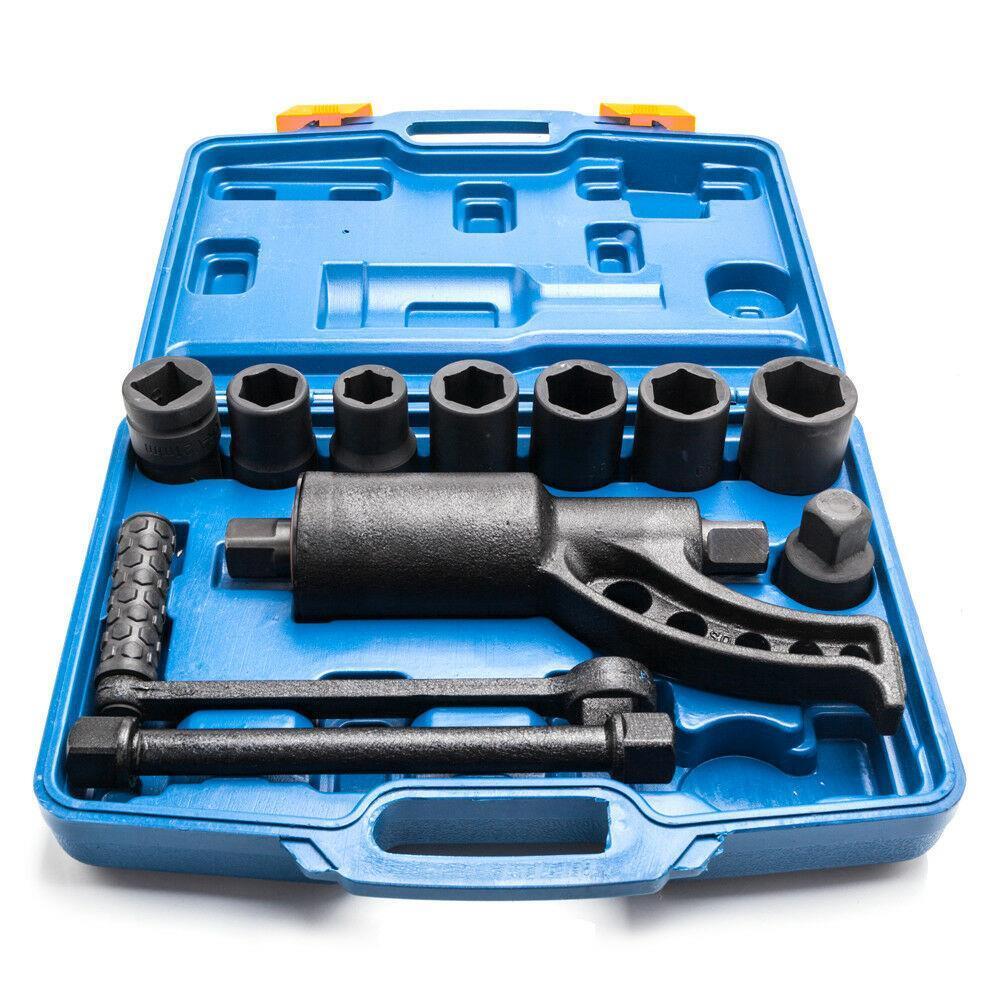 Heavy Duty Torque Multiplier Set Wrench Lug Nut Lugnut Remover w/ 8 Sockets New