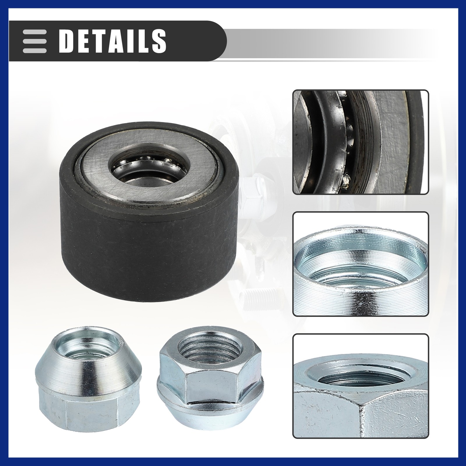 Wheel Stud Installer Tire Studding Tool Hex Wheel Lug Nuts Silver Tone
