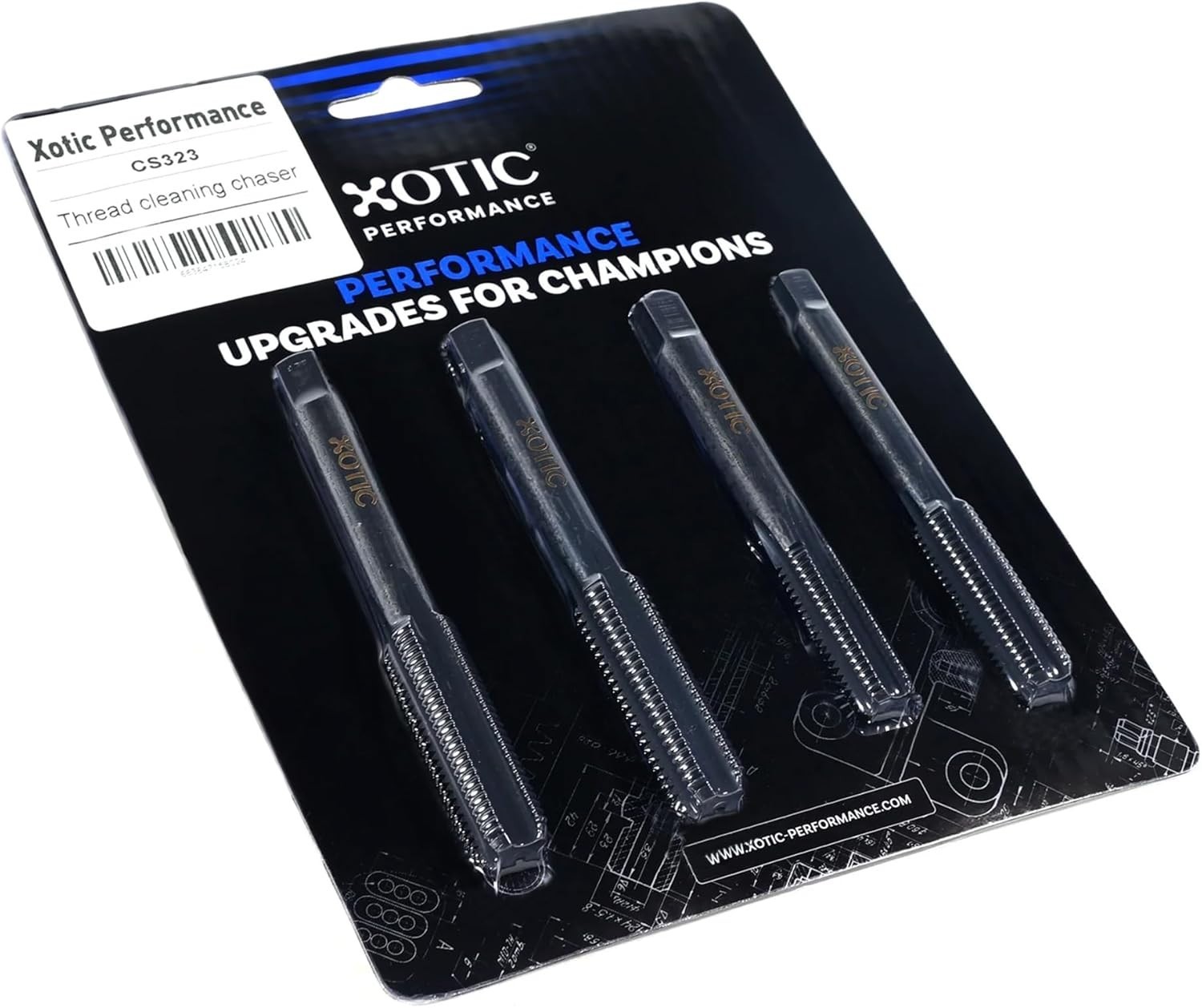 Combo Thread Chaser Tool M10 x 1.50, M11 x 1.50, M12 x 1.50, M12 x 1.75 Set of 4