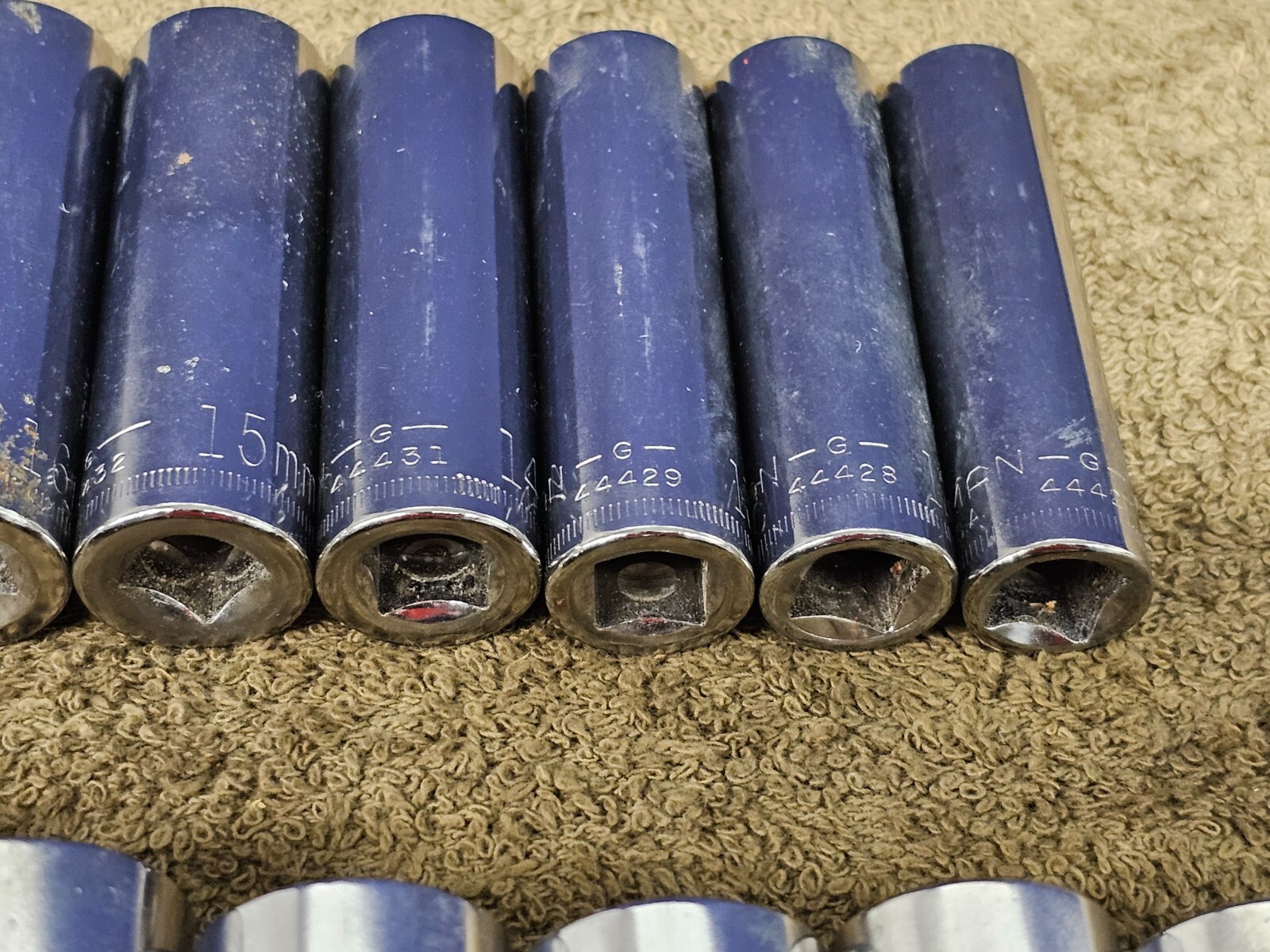 Craftsman G Deep Well Socket Set 3/8 Drive 6Pt Metric 19 18 17 15 14 12 10mm USA