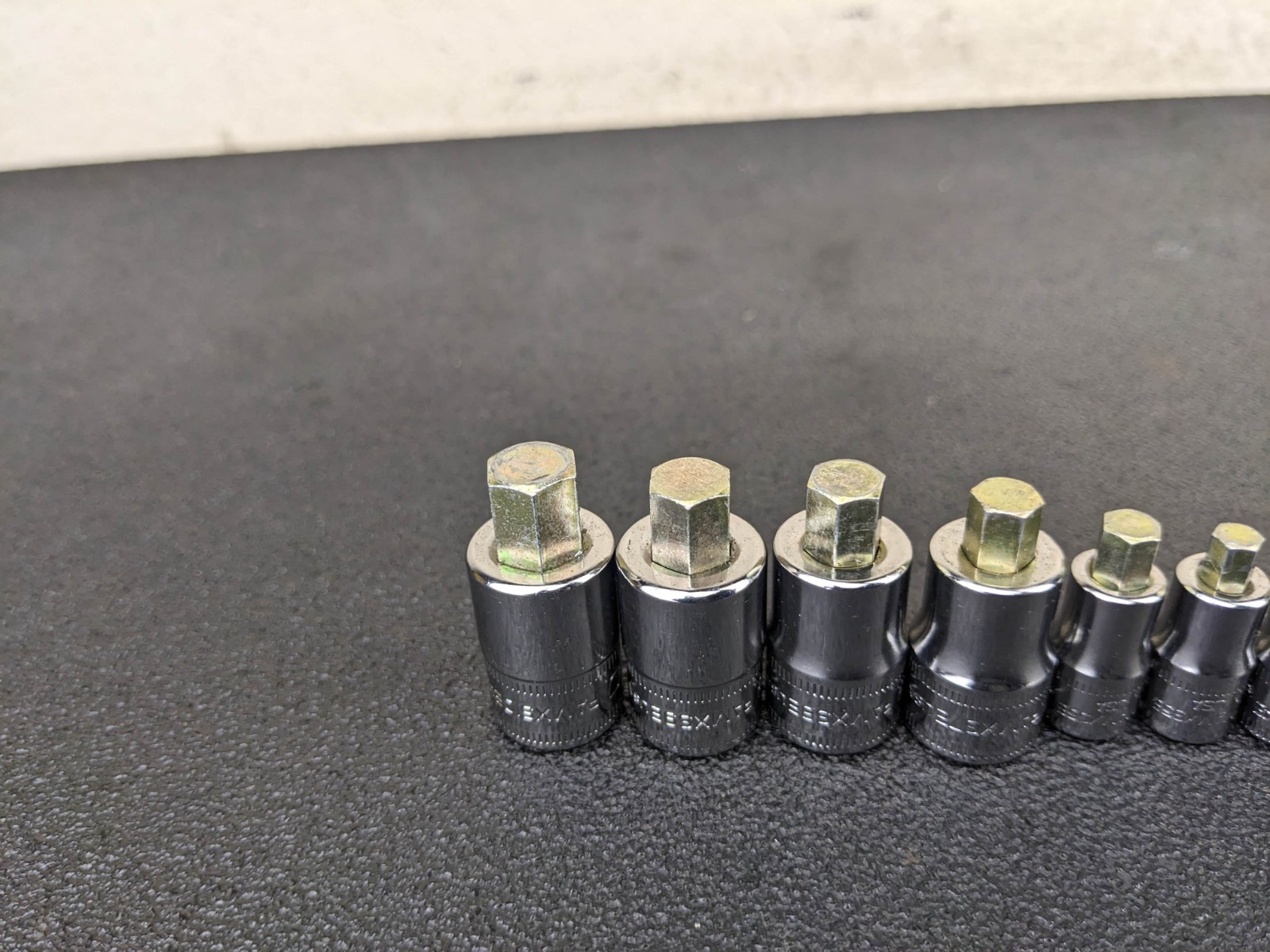 #bp503 Snap-on 1/4″ 3/8″ Drives Stubby Metric Hex Socket driver Set 208EFTAMXSY