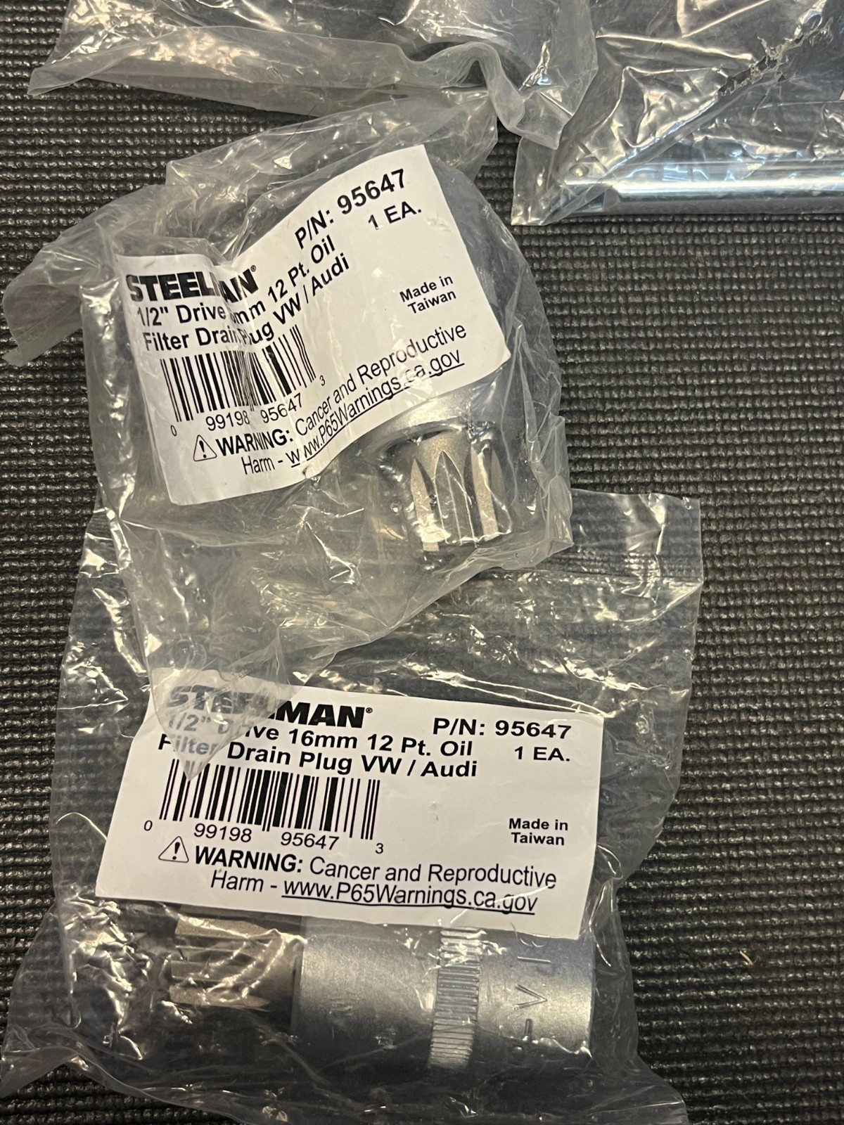Steelman 16mm Drain Plug Bits Lot of 3 + Steelman Pro 6″ 1/4″ Extension New