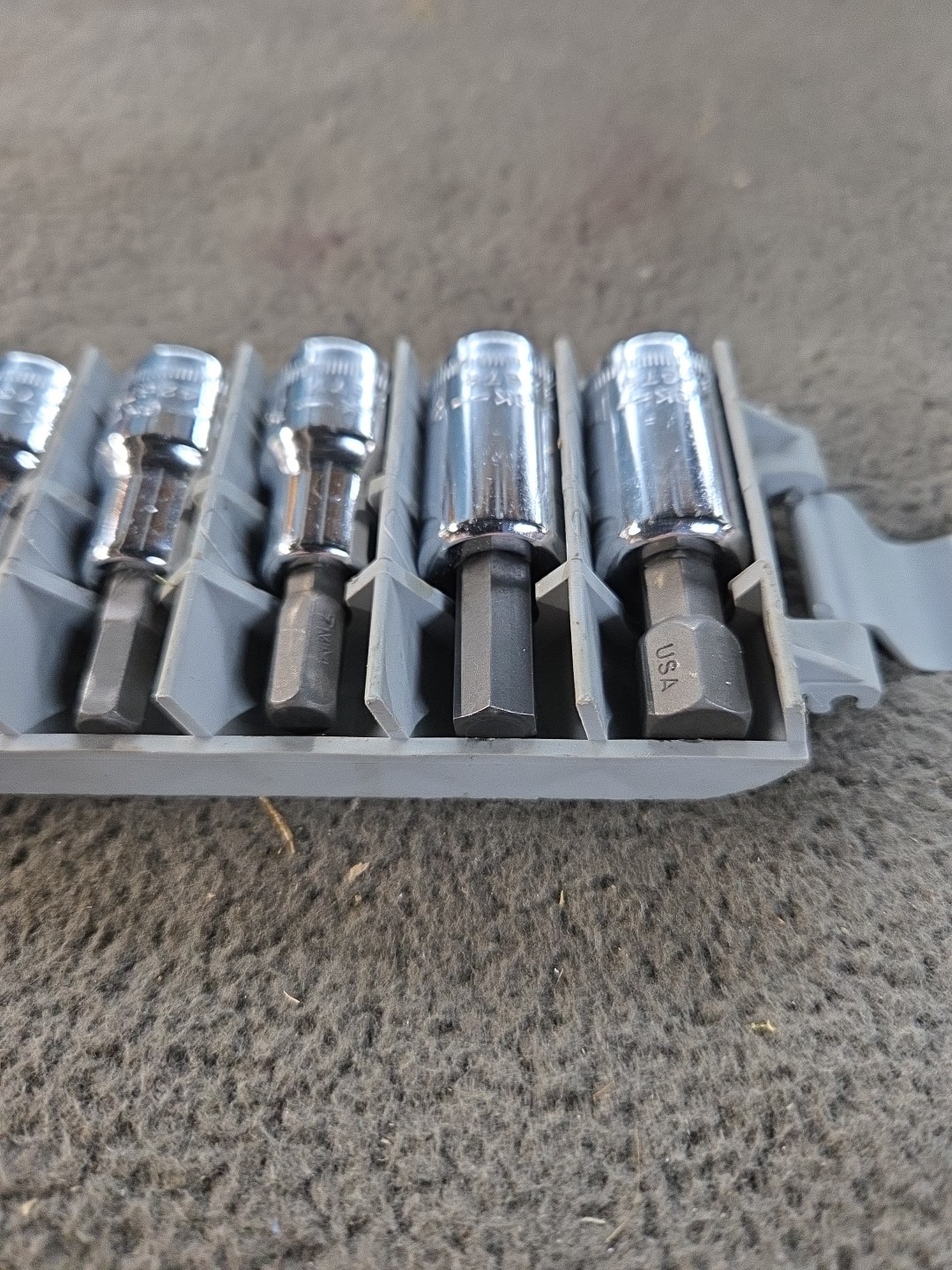 NOS SEARS Craftsman Hex Bit 6pc Socket Accessory Set 3/8″ Dr METRIC GK 34448 USA