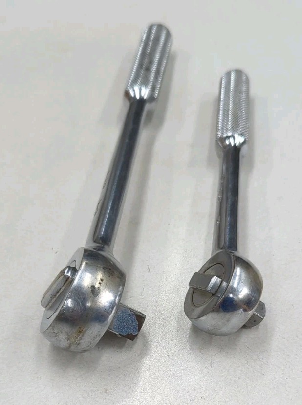 2pc Vintage S-K USA Ratchet Set 1/2″ 42470 & 3/8″ 45170