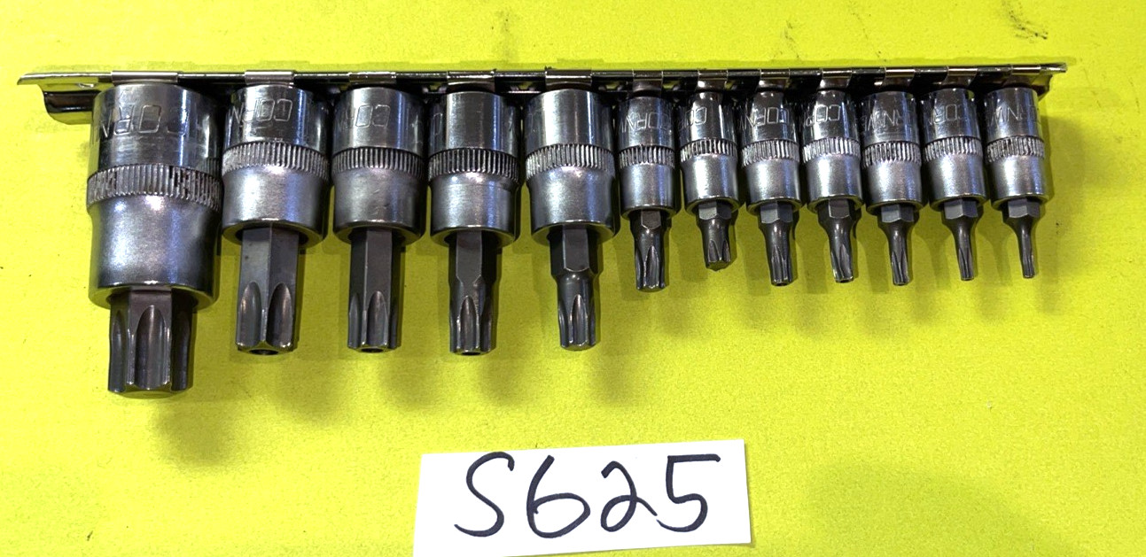CORNWELL TOOLS 12 PIECE MULTI DRIVE TORX BIT SOCKET DRIVER SET TAMPER RESISTANT