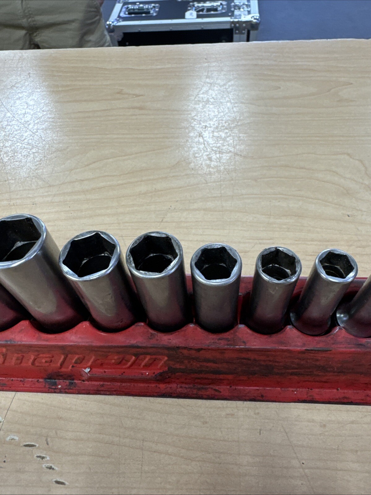 Snap On SAE Deep Socket Set 3/8″ Drive 6 Point 11pc W/ Magnetic Tray 211SFSY
