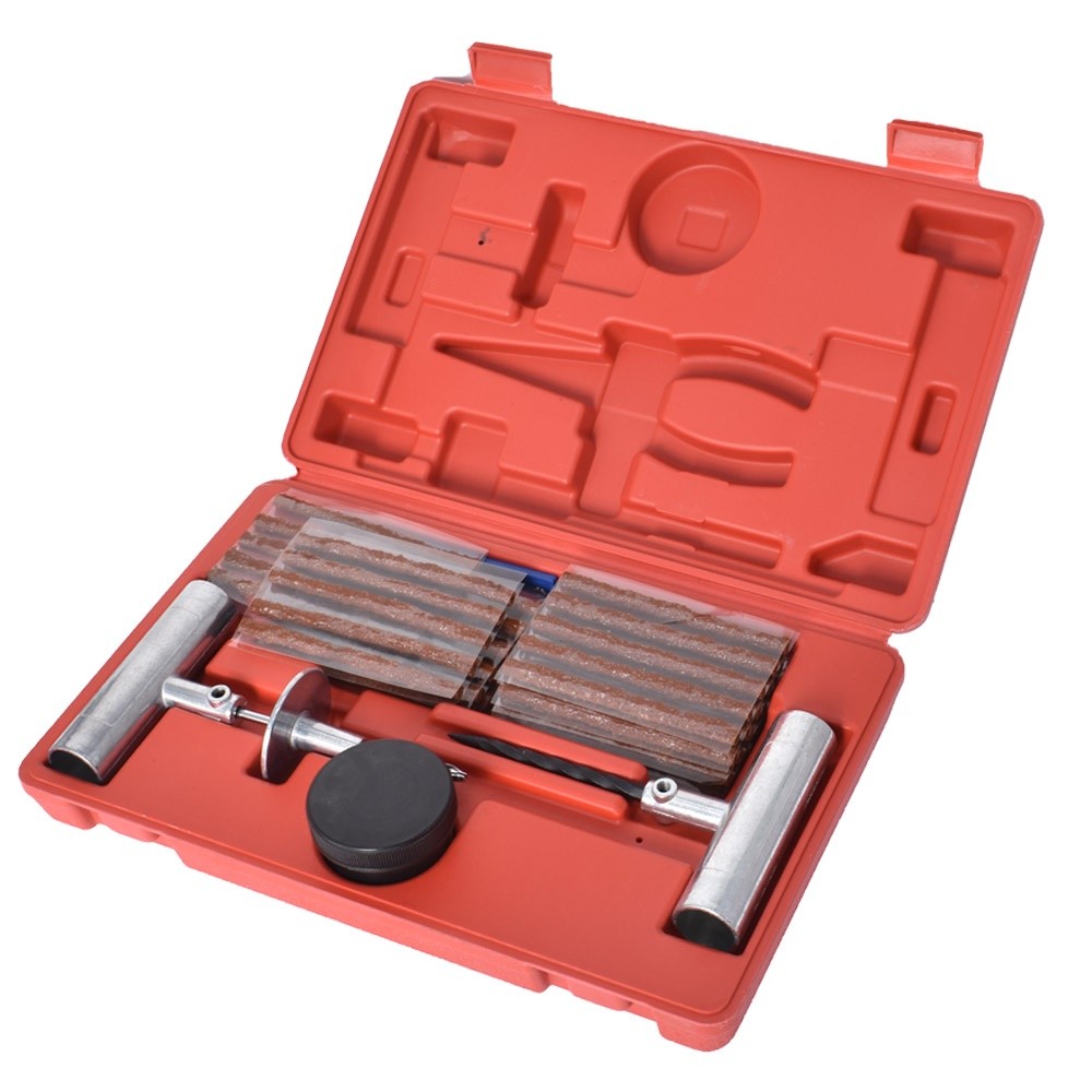 Labwork Tire Repair Kit Flat Tire Repair Car Truck Motorcycle Plug Patch 57Pcs
