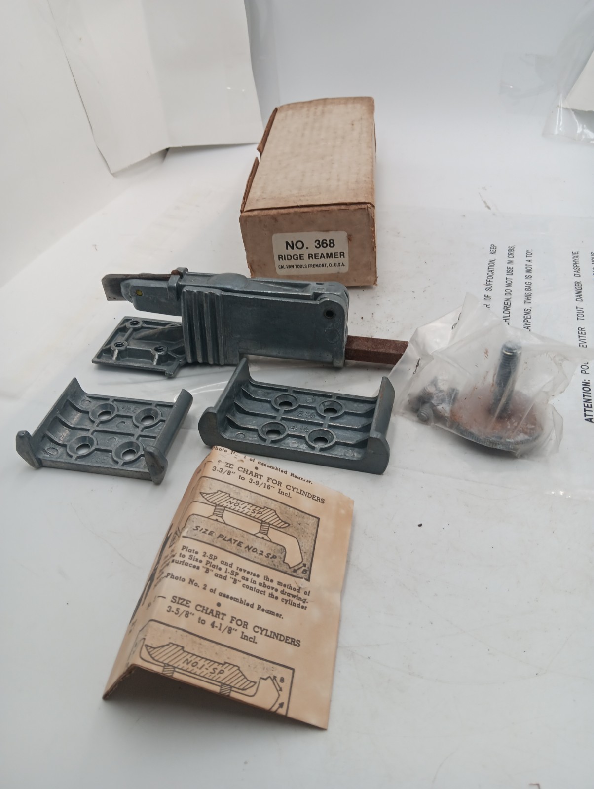 Vintage CAL-VAN #368 Ridge Reamer Tool Range Up To 4⅛» NOS ☆USA