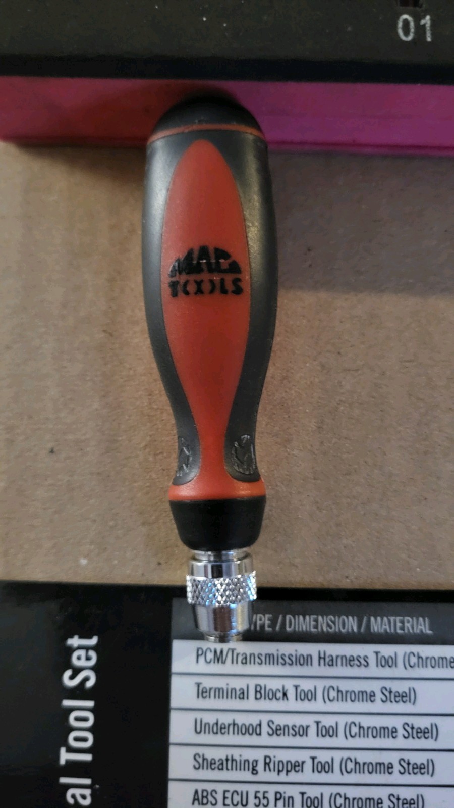 Mac Tools 18psc Terminal Reamoval Tool Set W/Handle Like New Rare!