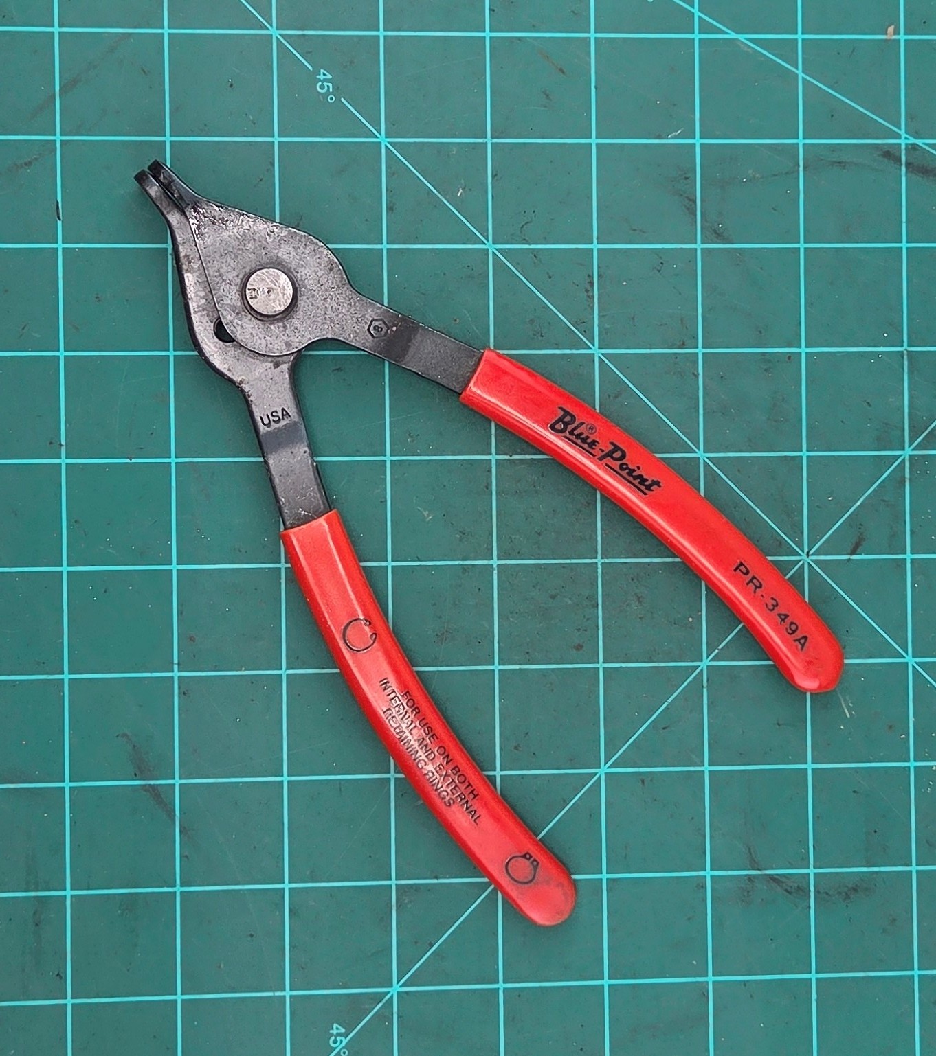 Blue Point by Snap On PR349A Retaining Ring Pliers 90 Degree Internal External