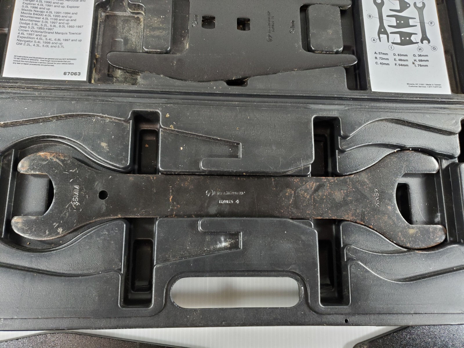 EverTough 9-Piece Set in case Fan Clutch Wrench Set 67063 Complete