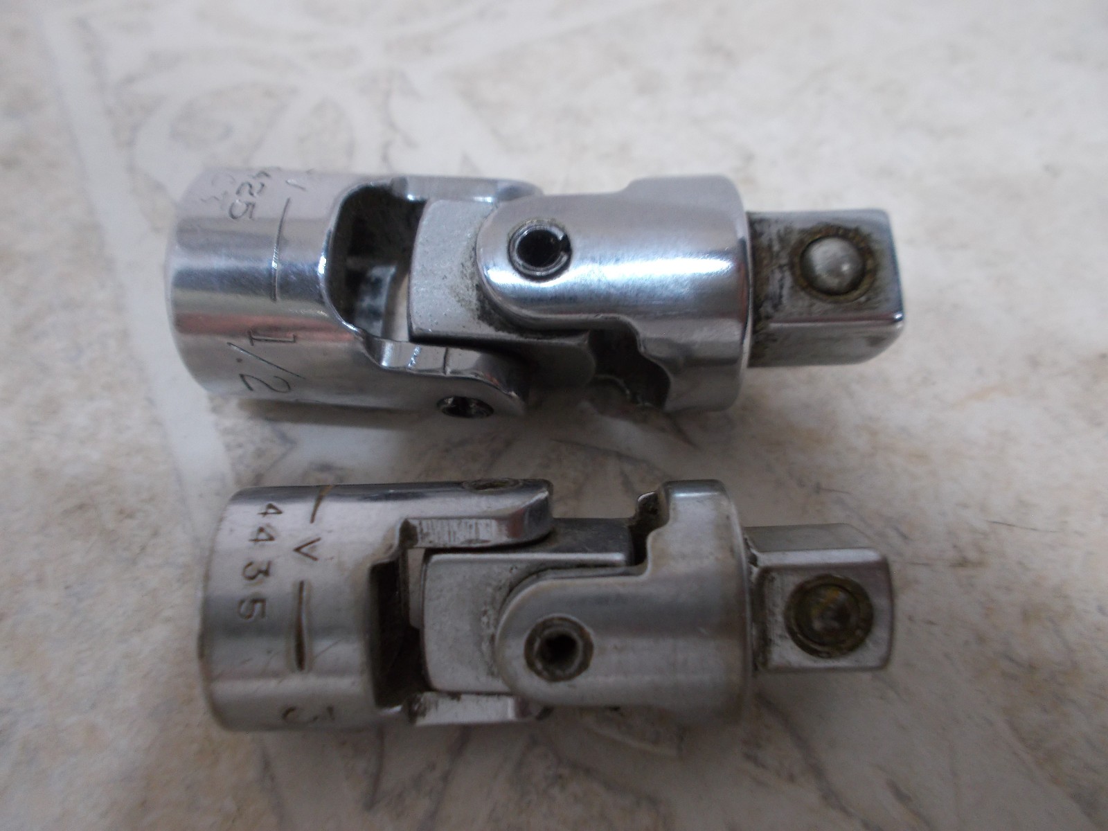 2- Craftsman Universal Flex Joint Swivels 1/2″ and 3/8″ =V= Series USA (C-3)
