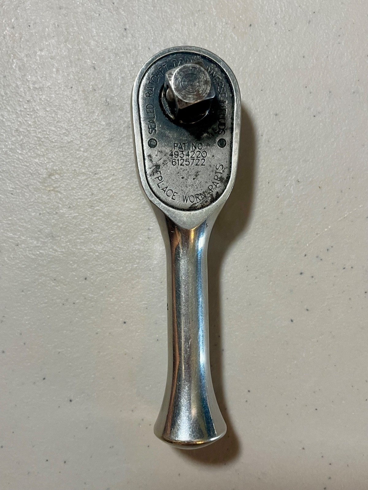 Snap On 3/8″ Drive Stubby Chrome Ratchet FK936