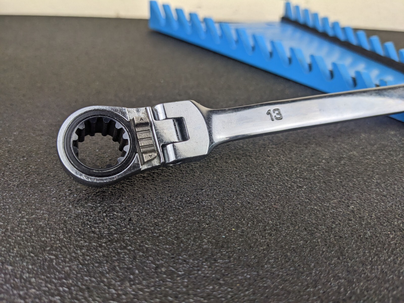 #bi853 Steelman Pro 96746-03 Ratcheting Wrench Metric 13mm 15mm Flex Reversible