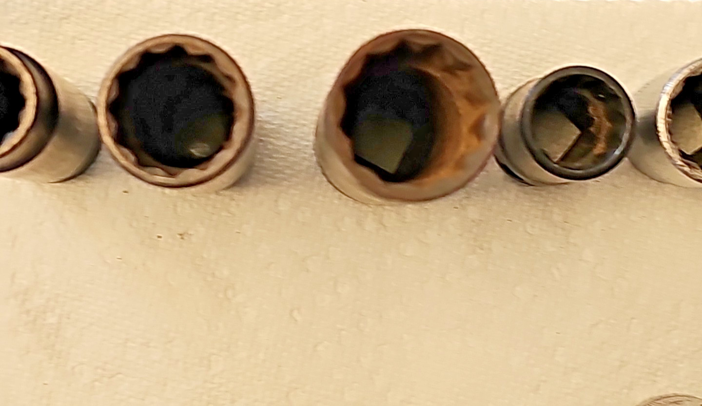 Lot of 11 Snap On 1/2″ Dr SAE Sockets-Deep Shallow 6 & 12 Pt 9/16″ t0 1-1/16″