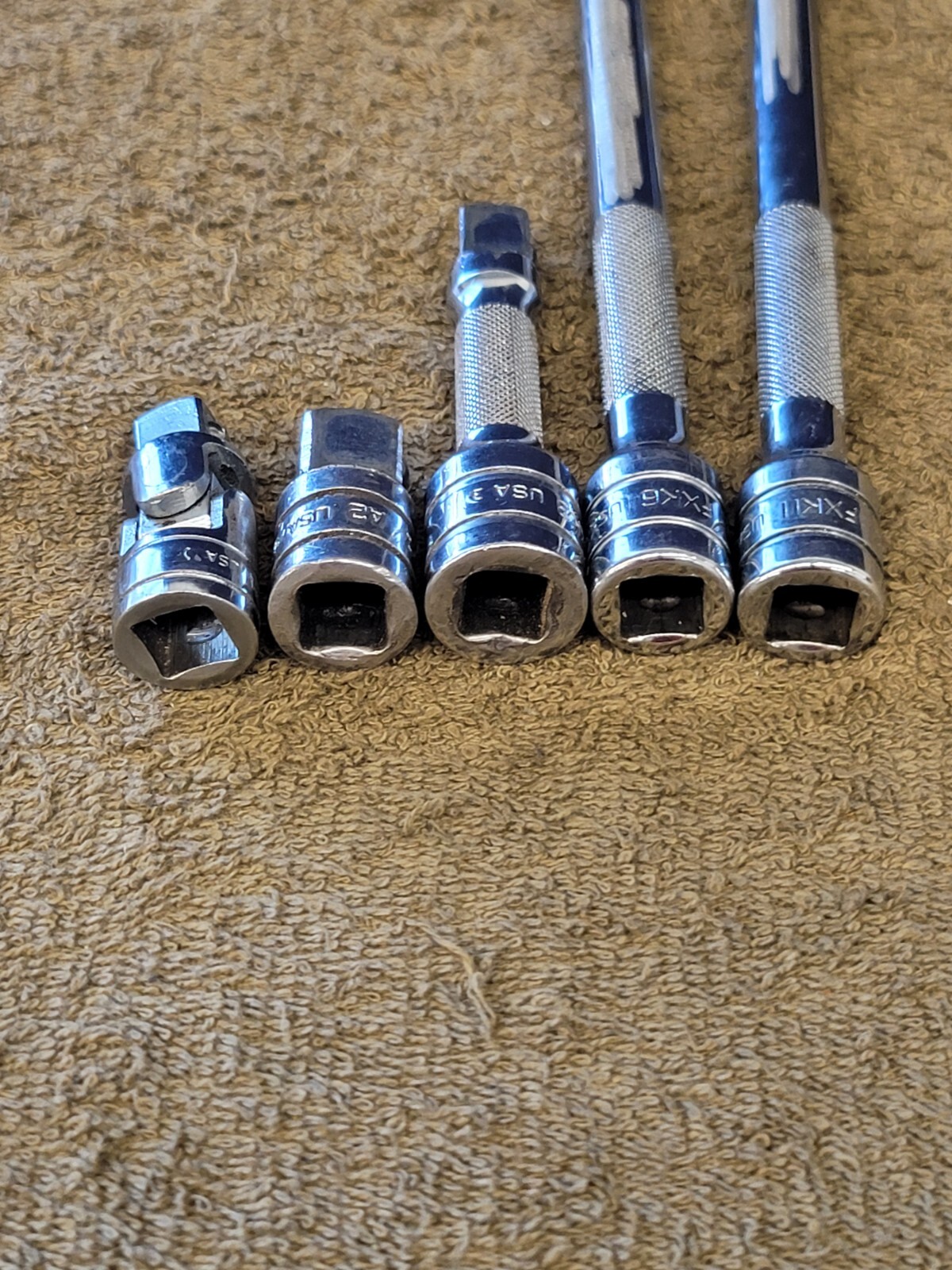 5 Snap-on Extension Universal Swivel Adapter Set 3/8″ Drive FXK 11 6 3″ FU80A A2