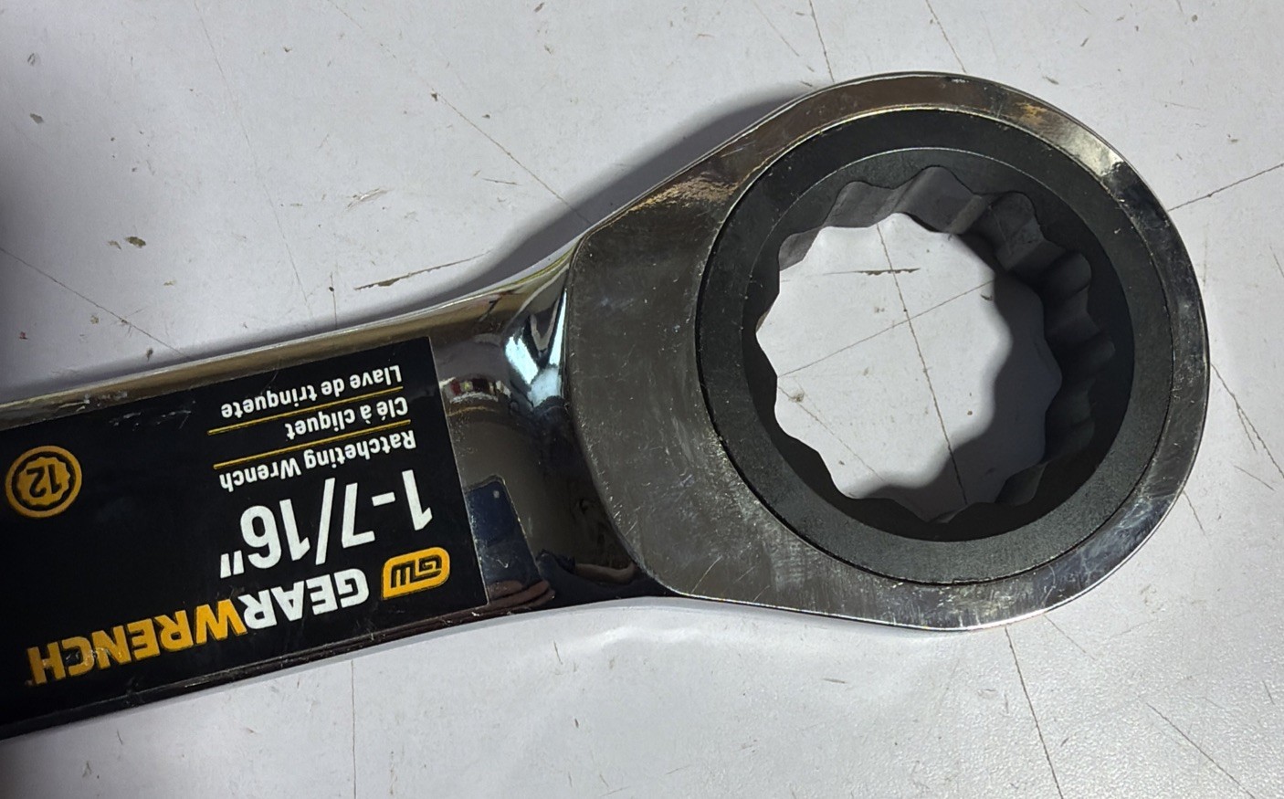 GearWrench 9040 1-7/16″ Jumbo Combination Ratcheting Wrench