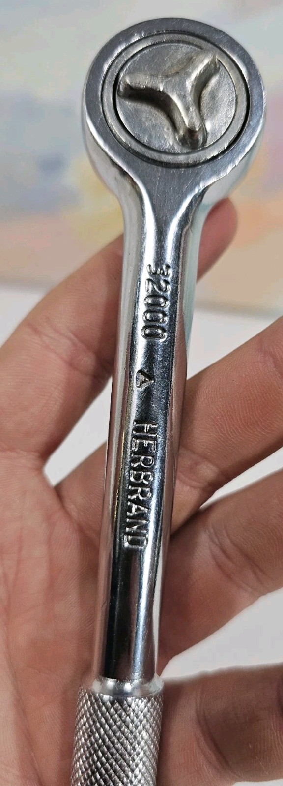 HERBRAND 32000 3/8» Drive Knurled Handle Thumb Wheel Ratchet