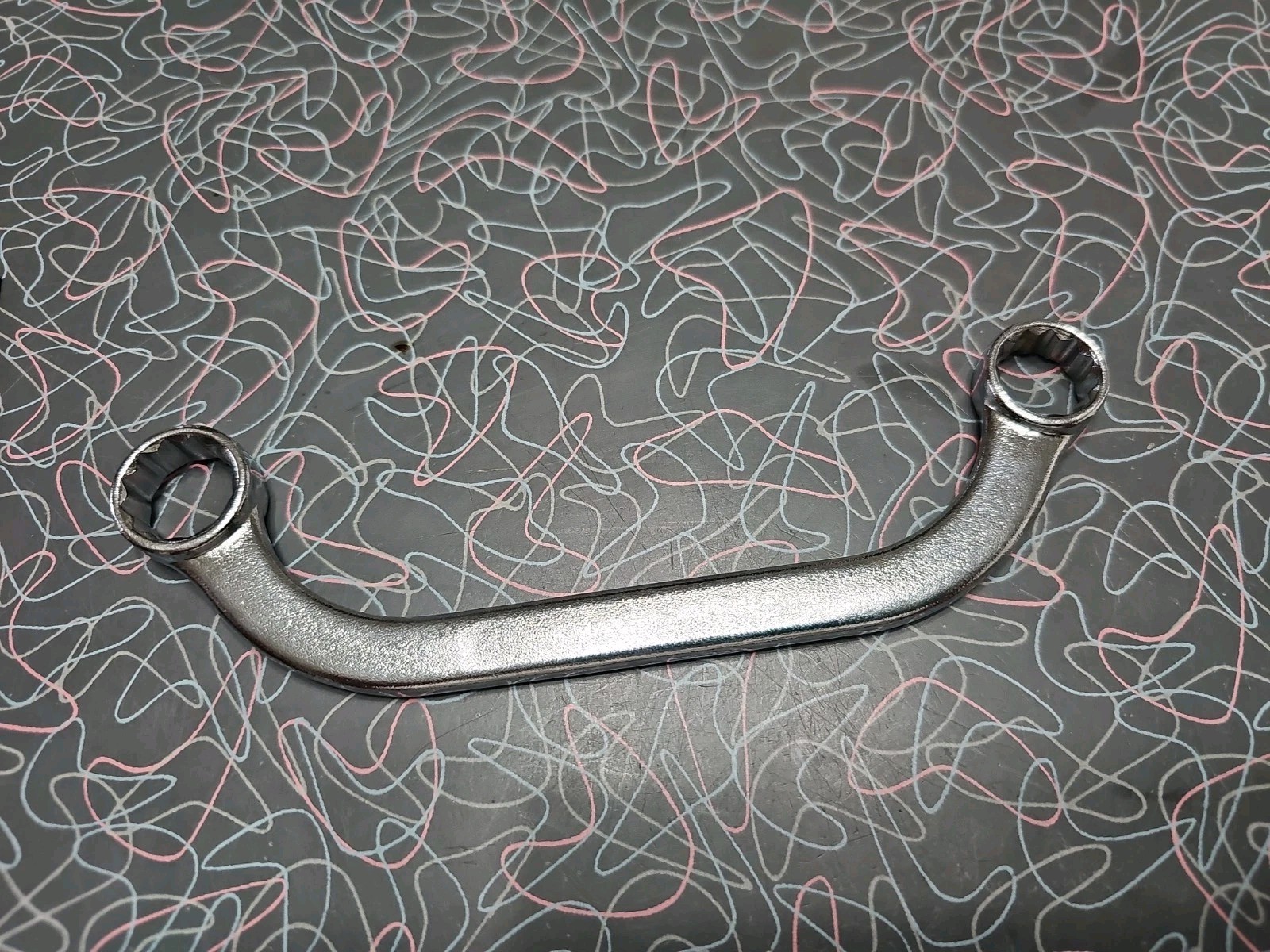 S-K Tools Starter, Manifold, Aircraft Half Moon Wrench, 5/8 x 9/16 USA 12 point
