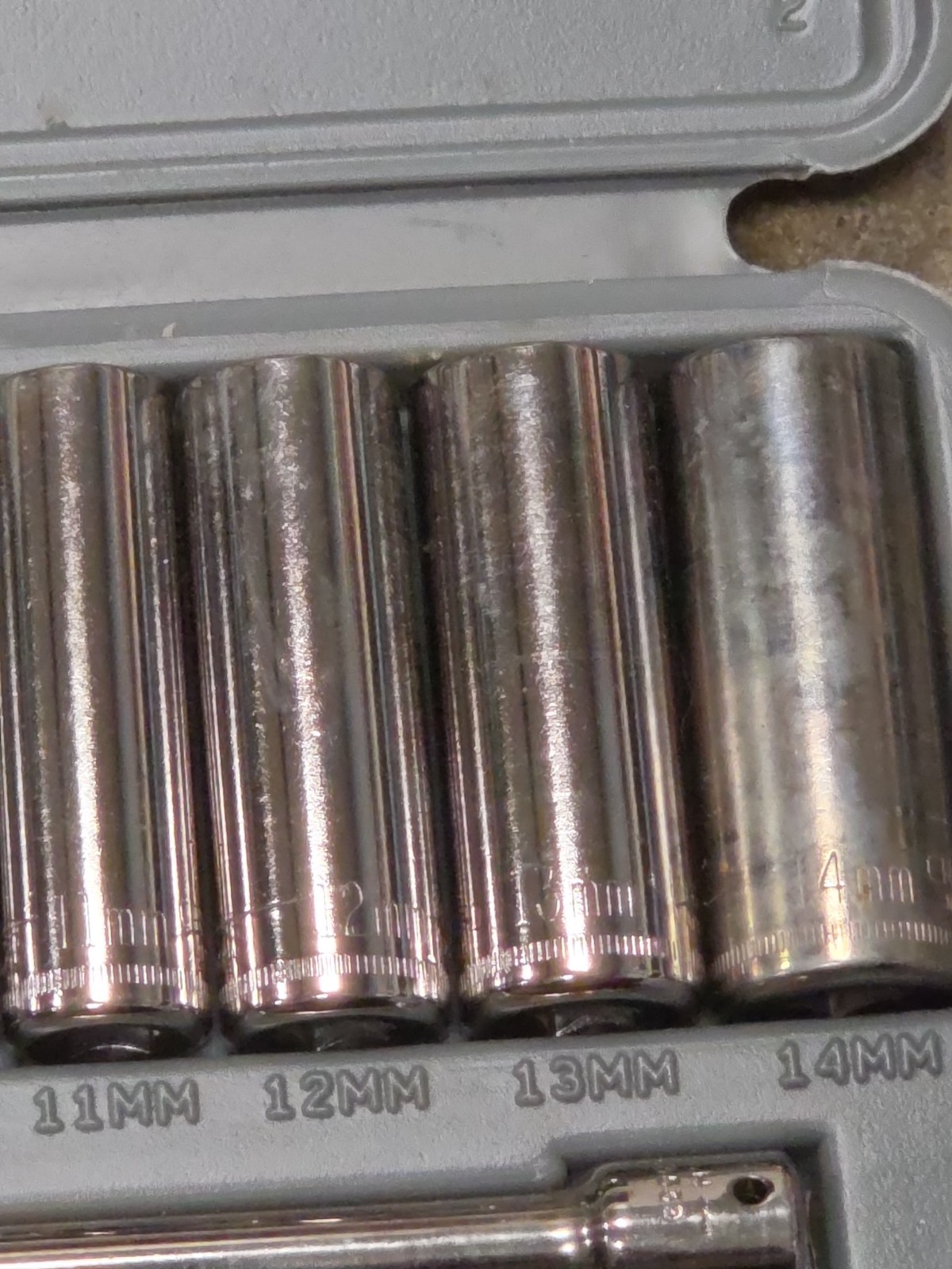 Craftsman 12pc Metric 1/4″ Dr. Deep Socket Ratchet Set 34782 USA Rare! Complete