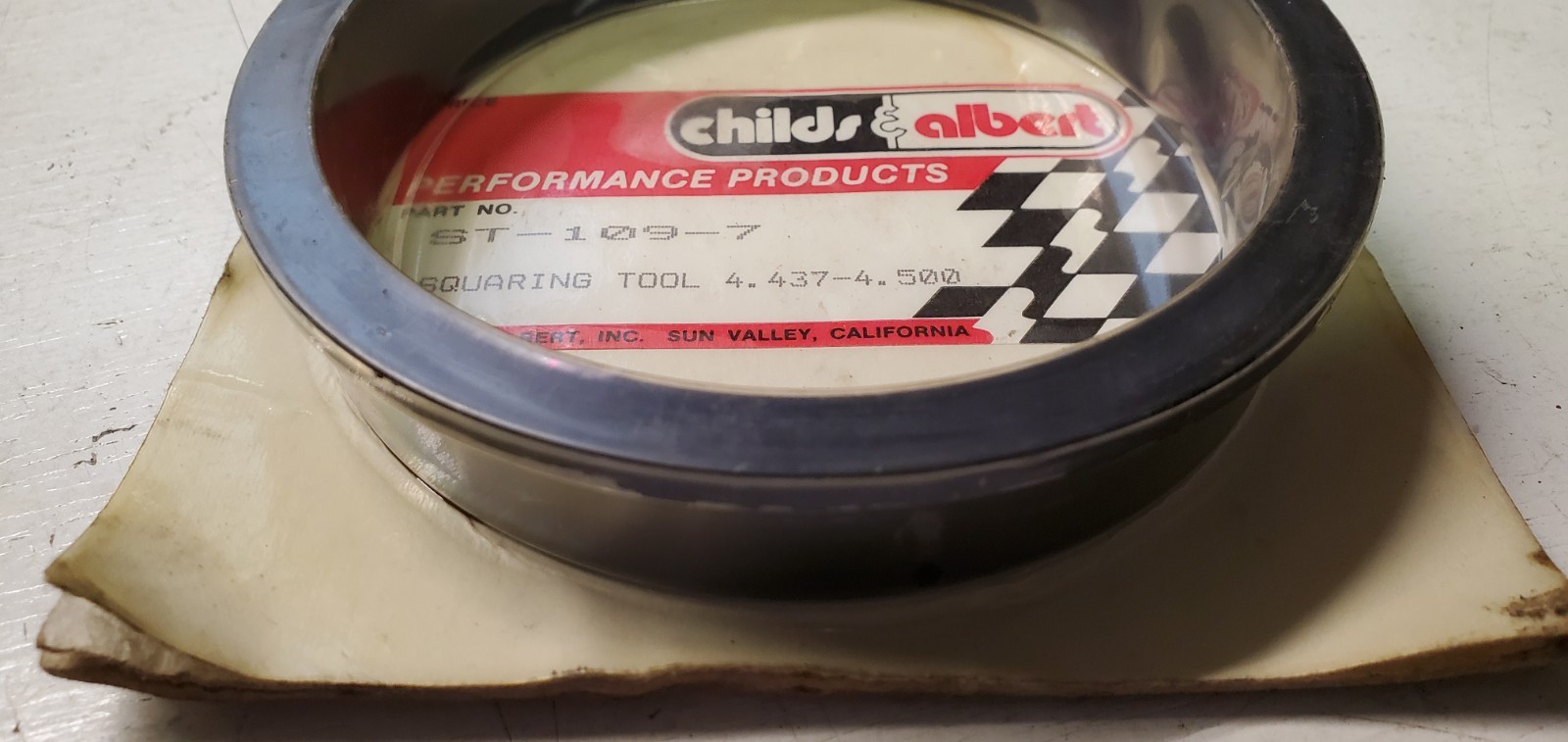 Childs & Albert Performance ST-109-7 Piston Ring Squaring Tool 4.434-4.500 NOS