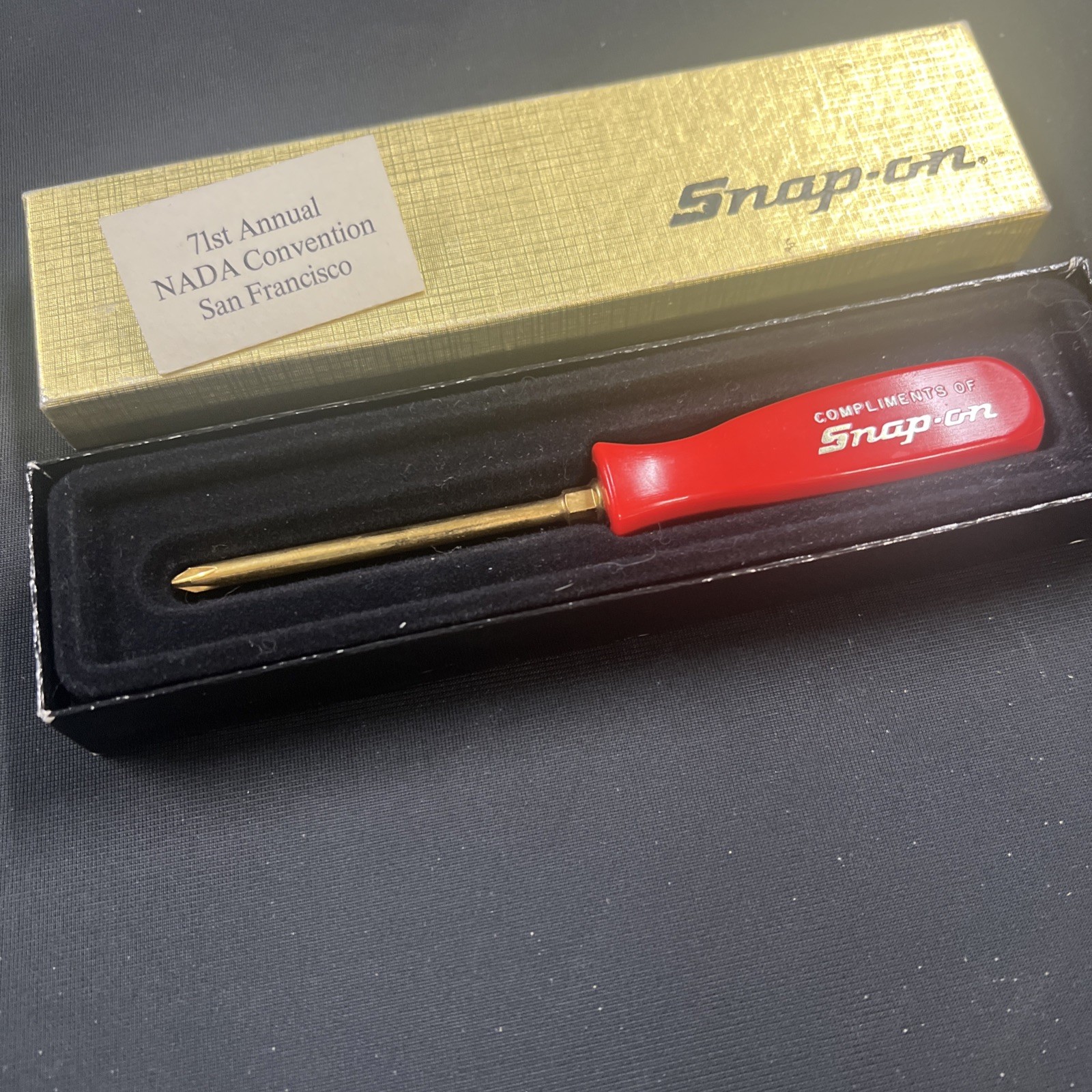 24k Gold Plated Phillips Screwdriver from the 71st Annual NADA Conventention