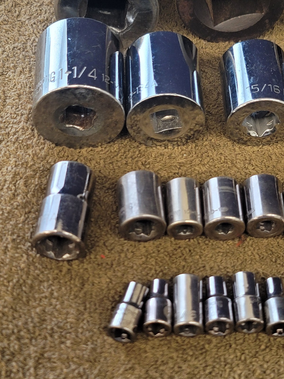 23 Armstrong Impact Socket 1/2 3/4 1″ Drive 1-1/4 1/16 15 7/8 13 9 11/32 Sae Set
