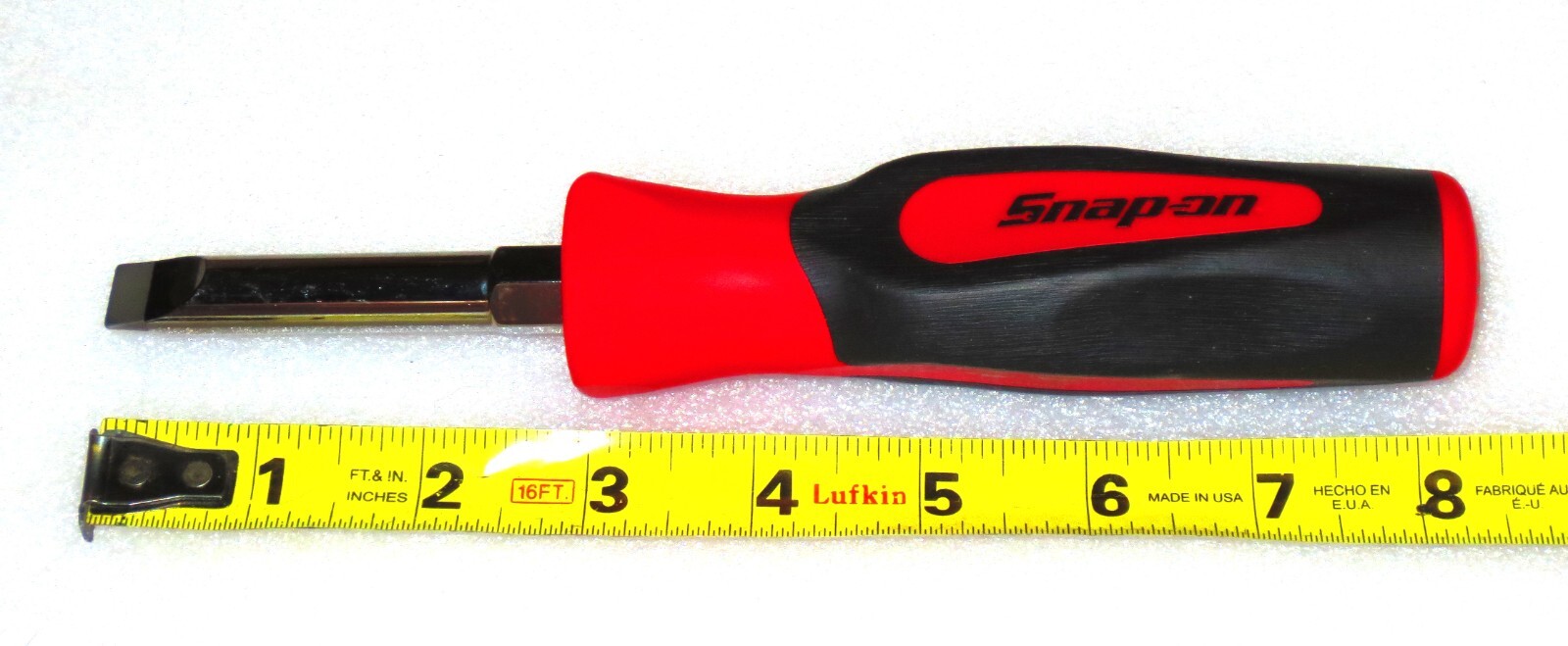 *NEW* Snap-on SGD155CR Large Marine Aircraft FLAT SLOTTED Plug Screwdriver *RED*