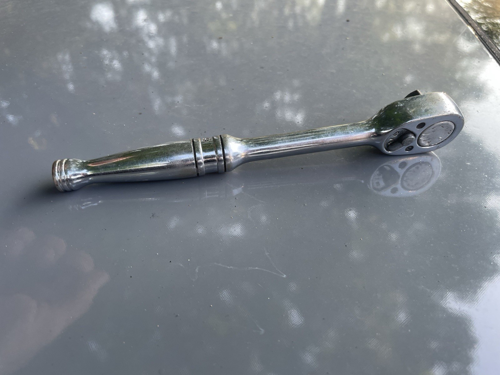 Vintage Snap On 3/8″ Drive 7.5″ Socket Ratchet Model F730 Made in USA