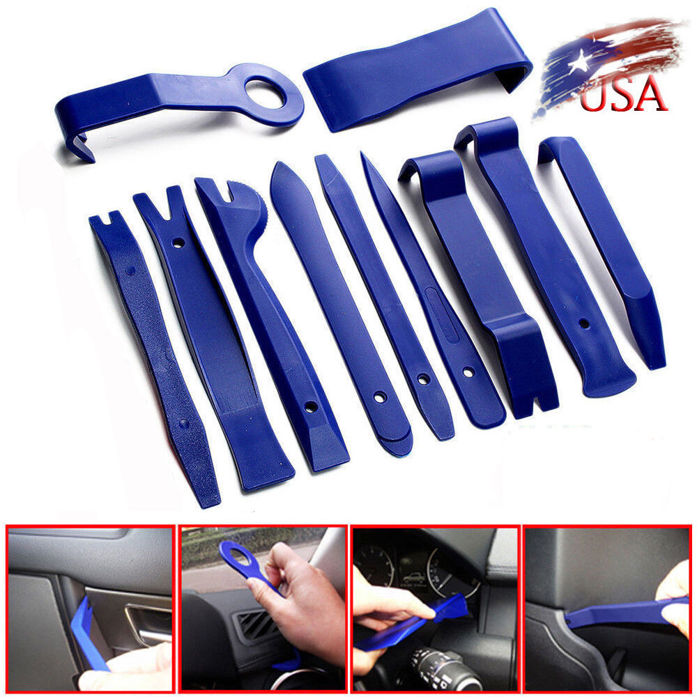 11X Kit Para Abrir Autos Panel De La Puerta Del Coche Quitar Radio herramienta