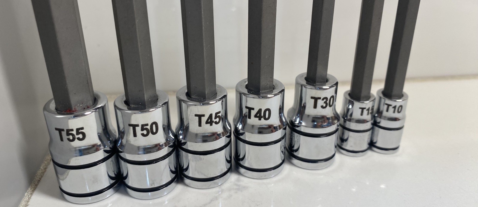 Matco Tools 7 PC ADV Long Torx Bit Sockets T10, T15, T30, T40, T45, T50, T55