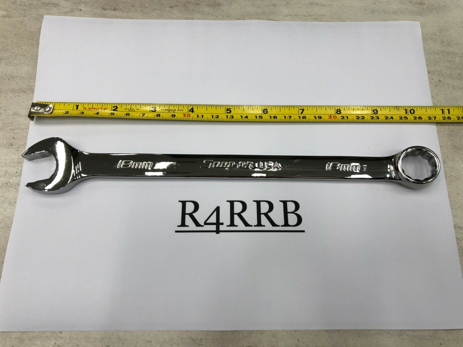 Snap-On Tools USA NEW 18mm Metric Flank Drive PLUS Combination Wrench SOEXM18