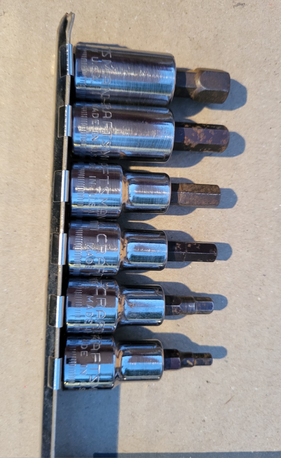 Craftsman 1/4, 3/8 Drive Hex, Torx Socket Set & Ratchet USA 20 Piece.
