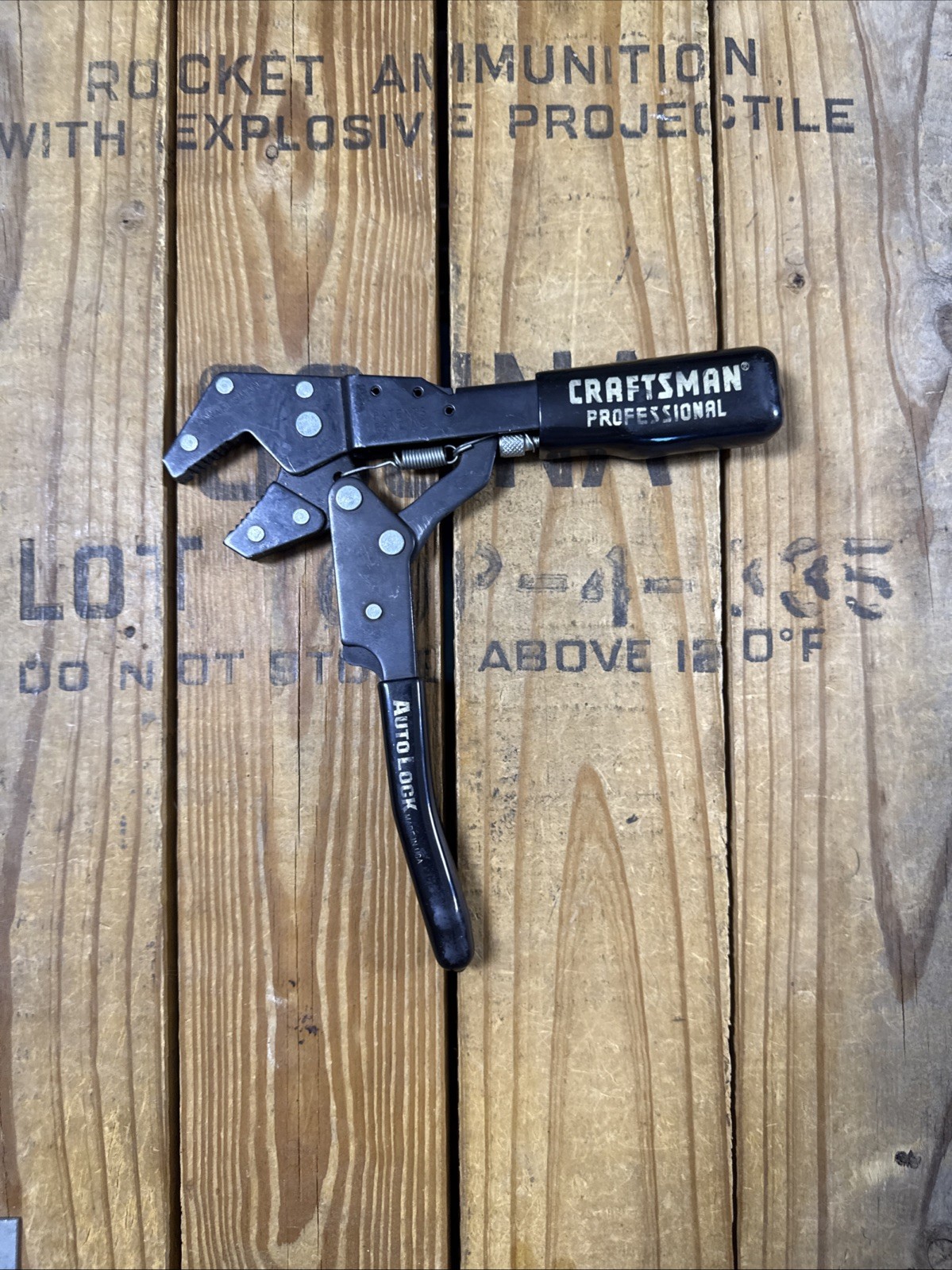 Vintage Craftsman Professional 45307 Auto Lock Pliers Made in USA