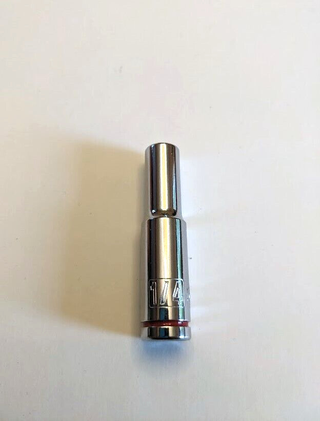 Quinn 1/4 Inch Drive 6 Point SAE Deep Socket(s) Size Choices Red Band