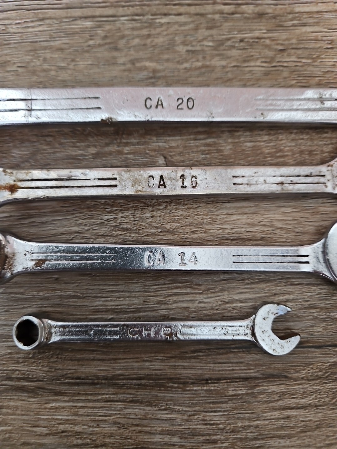 MAC Tools Sabina Ohio CH8 CA16 CA20 Angled Head Combo Wrench 5/8″ 1/2″ 7/16″ 1/4