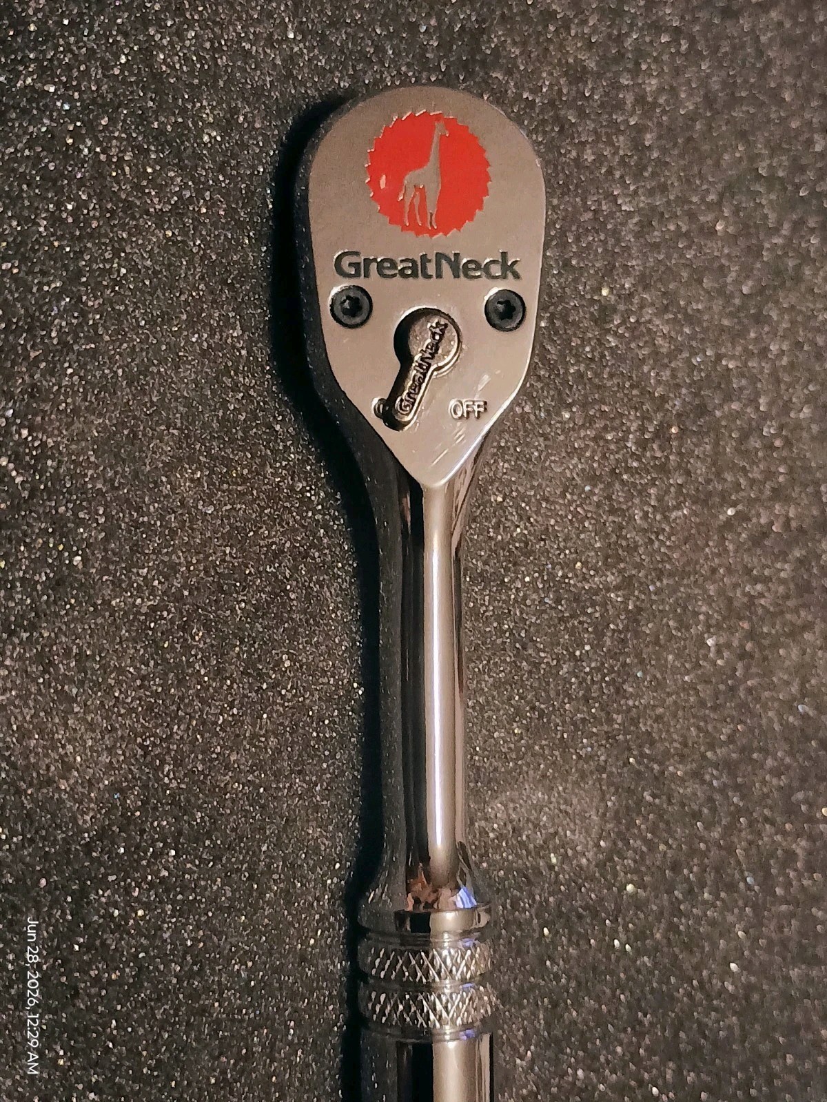 Rare GREAT NECK 1/4″ Drive Ratchet Model 18000 5″ Inches In Length