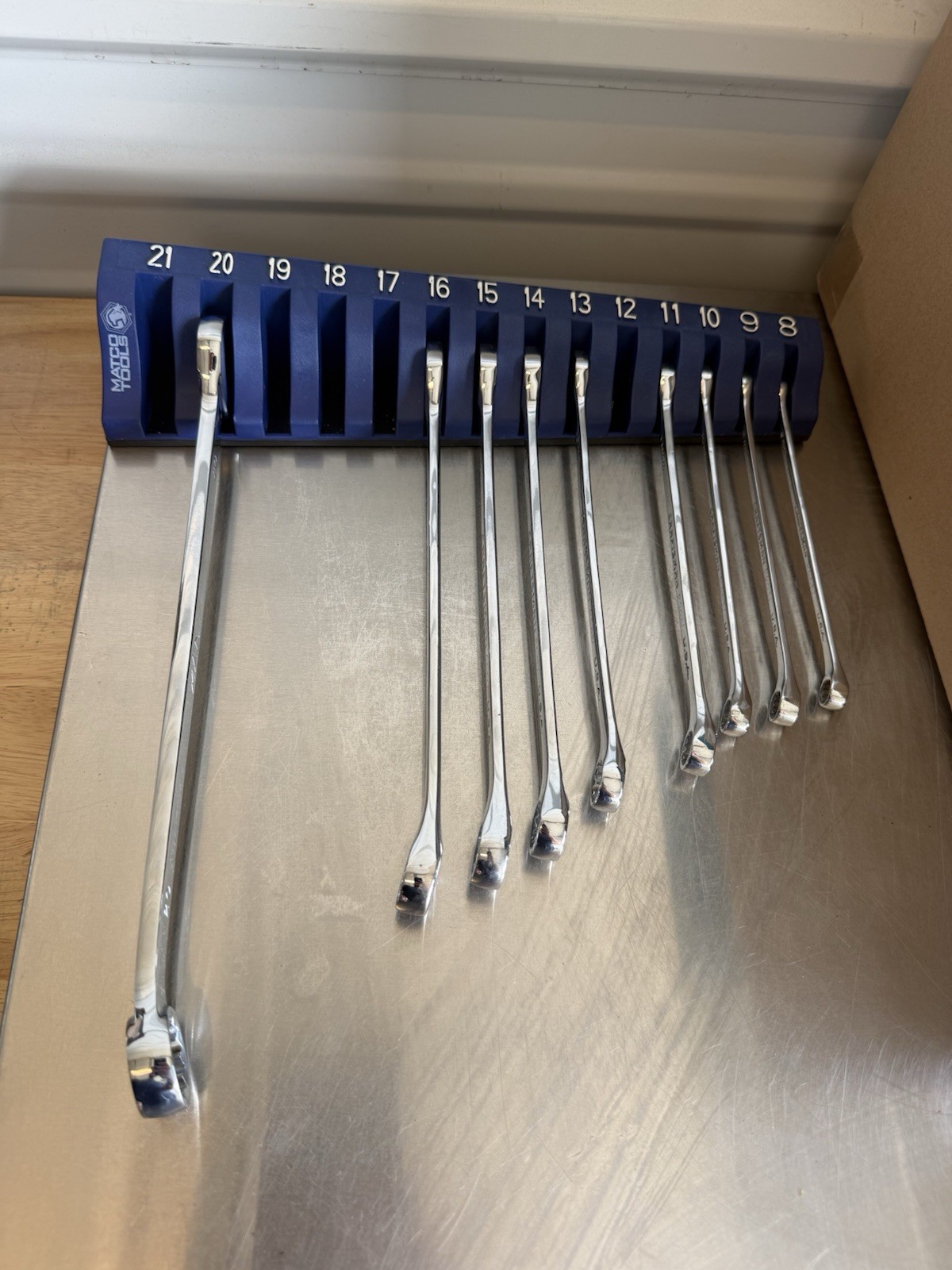 Mac Tools 9 PC Metric Combination Wrench Mixed Set 12 Point USA