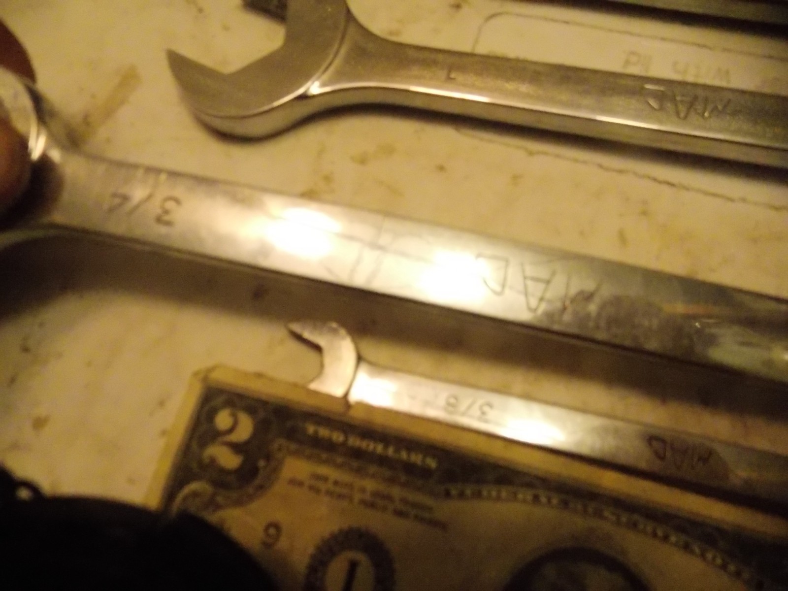 Mac Tools 7/8 3/4 3/8 Combination 7/8″ 3/4″ 3/8″ Wrench Sold Single FREEShipAfr1